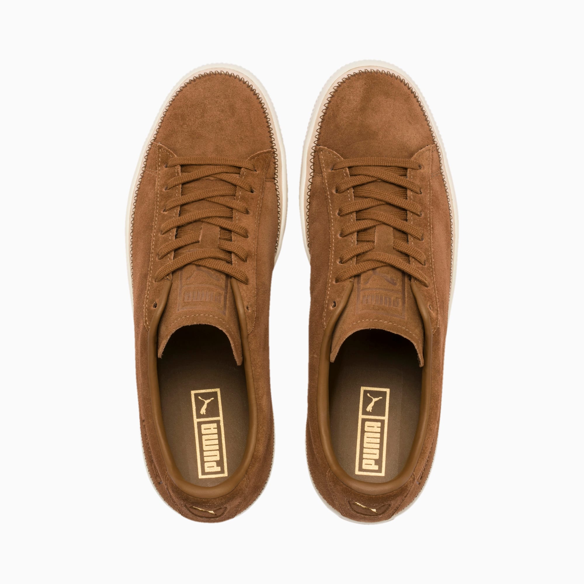 Puma suede trim trainers new arrivals