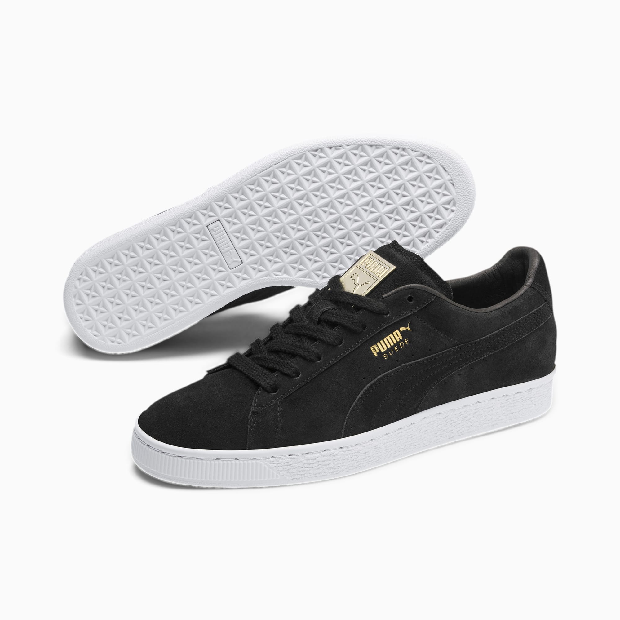 Suede Classic Metal Badge Sneakers