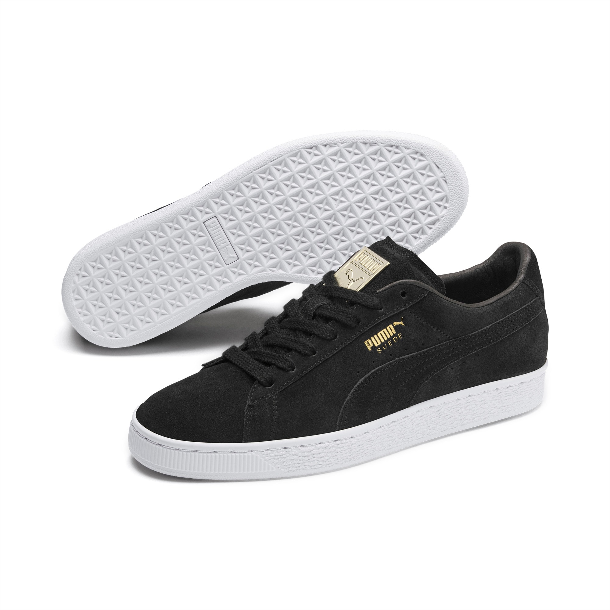 Suede Classic Metal Badge Trainers 
