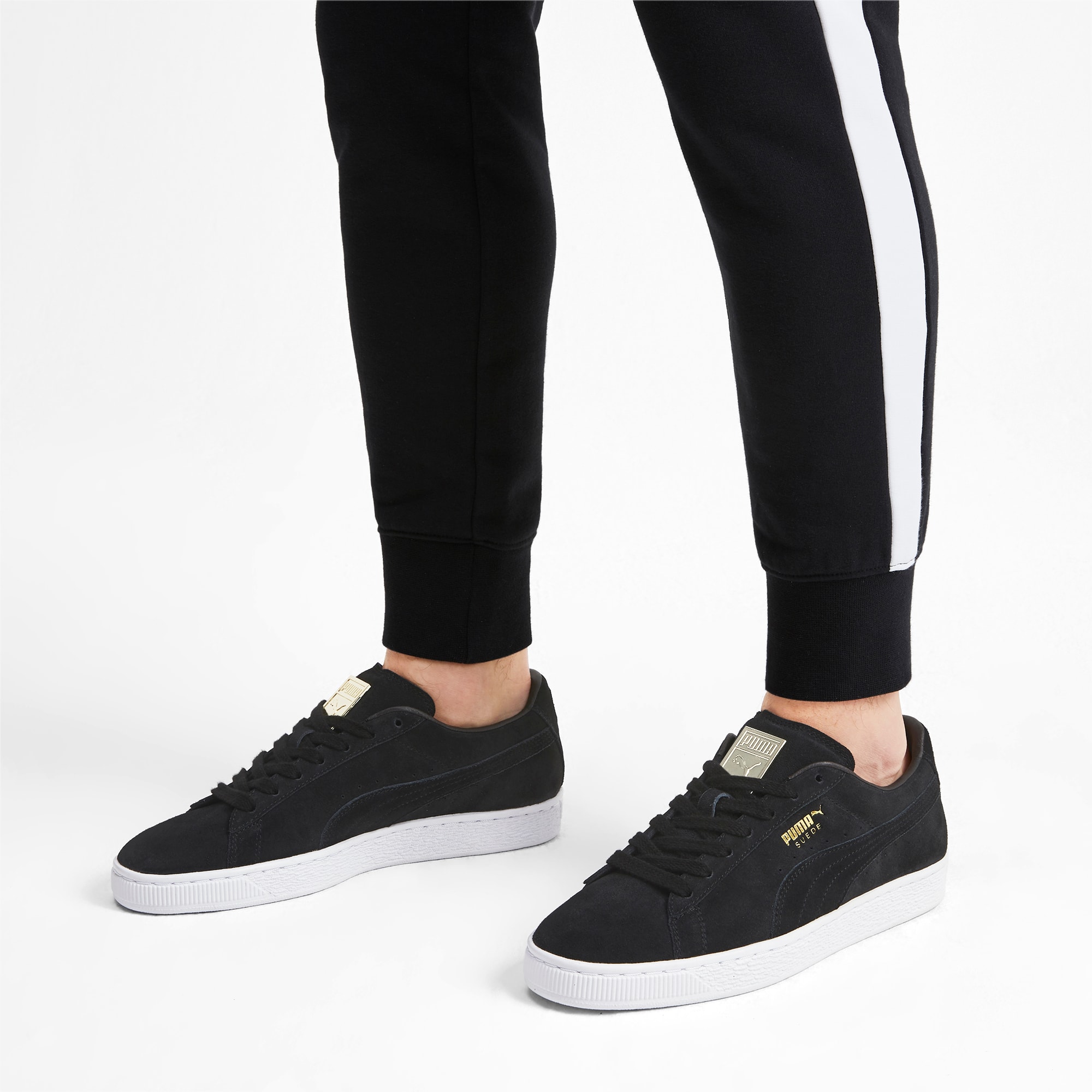 Suede Classic Metal Badge Sneakers 