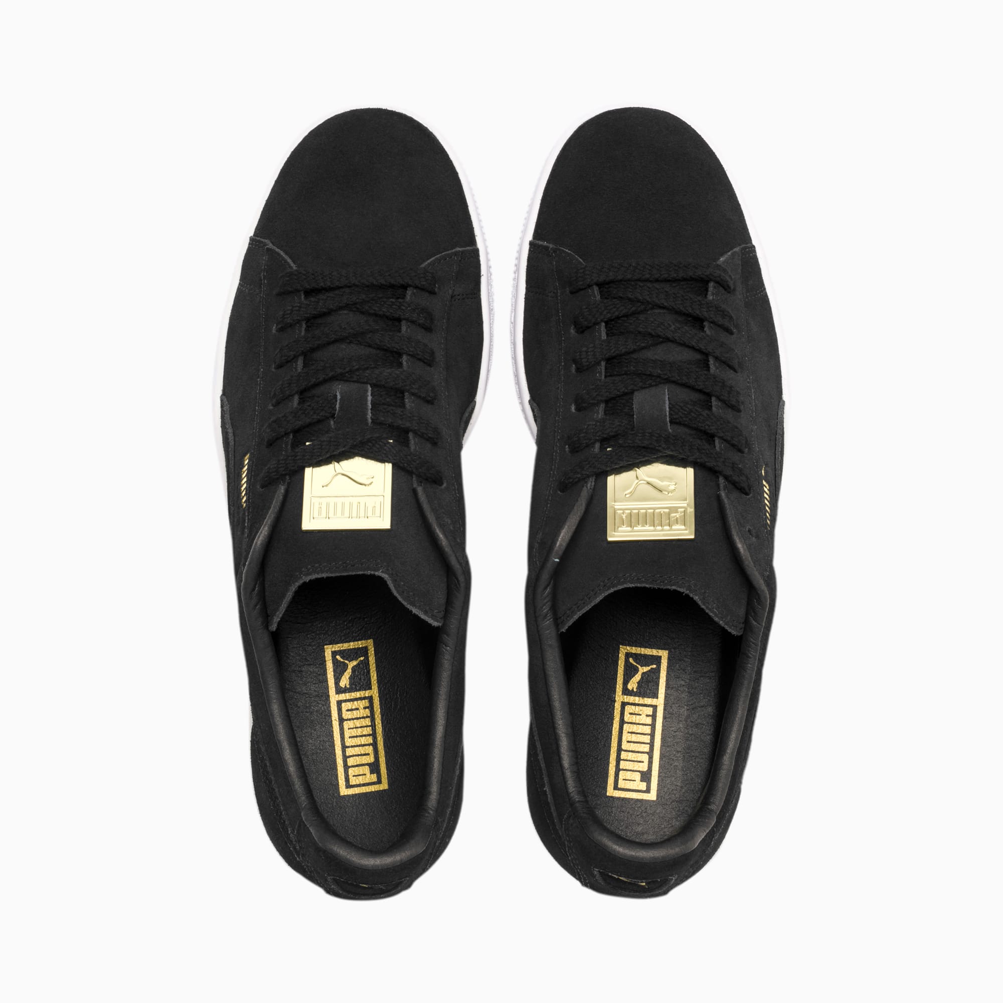 Suede Classic Metal Badge Trainers