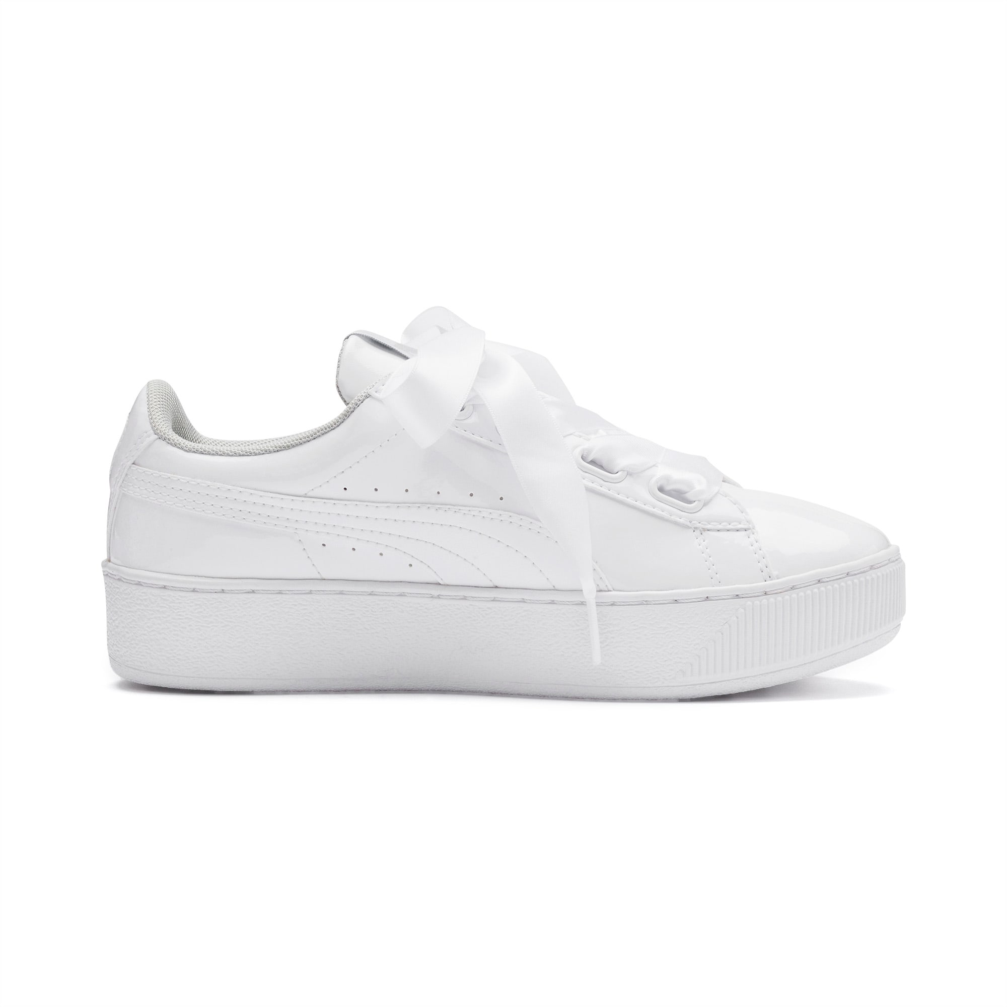 Vikky Platform Ribbon Patent Girls Trainers