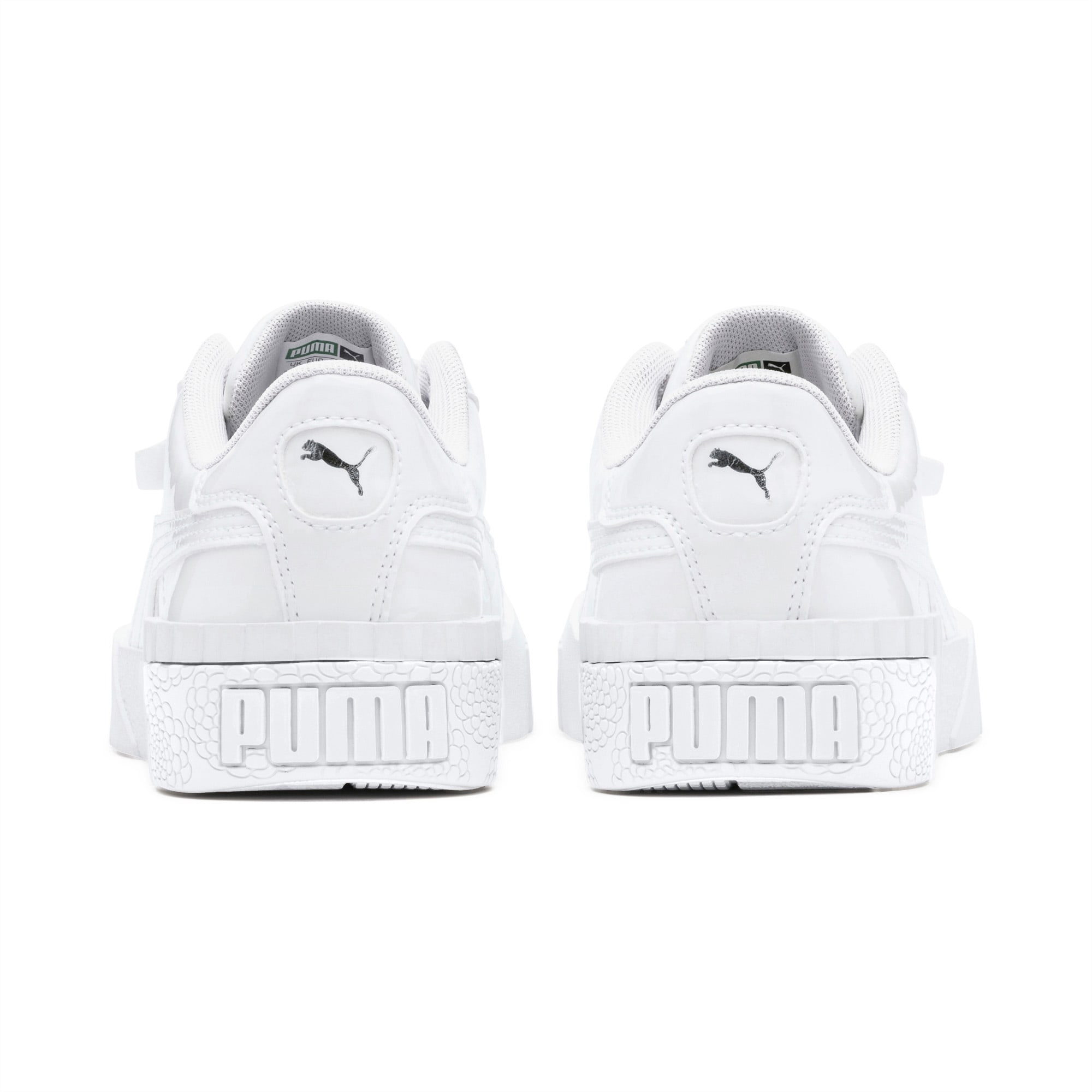 puma white patent trainers