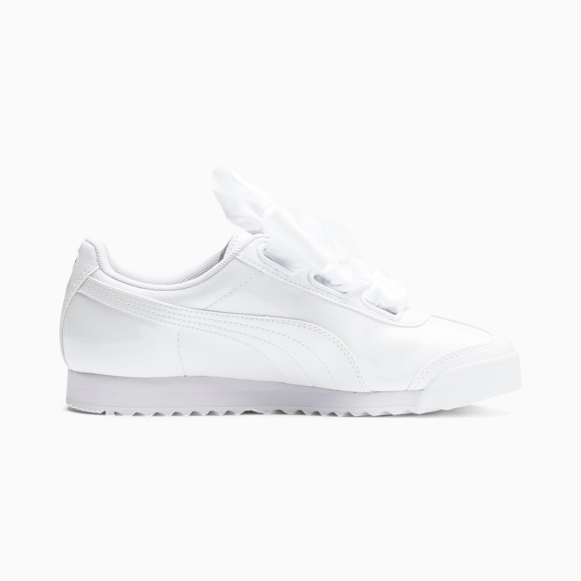 roma heart patent women's sneakers