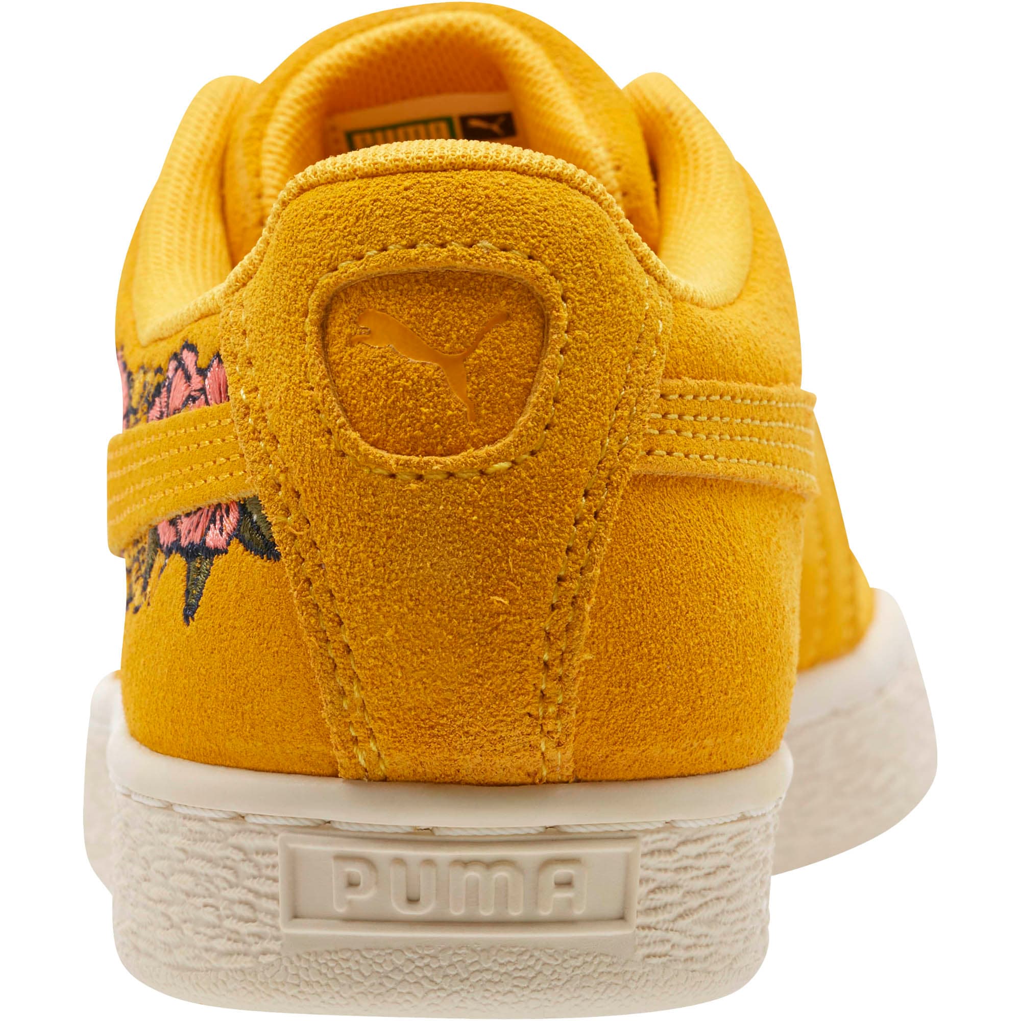 Suede Embroidered Floral Women s Sneakers PUMA