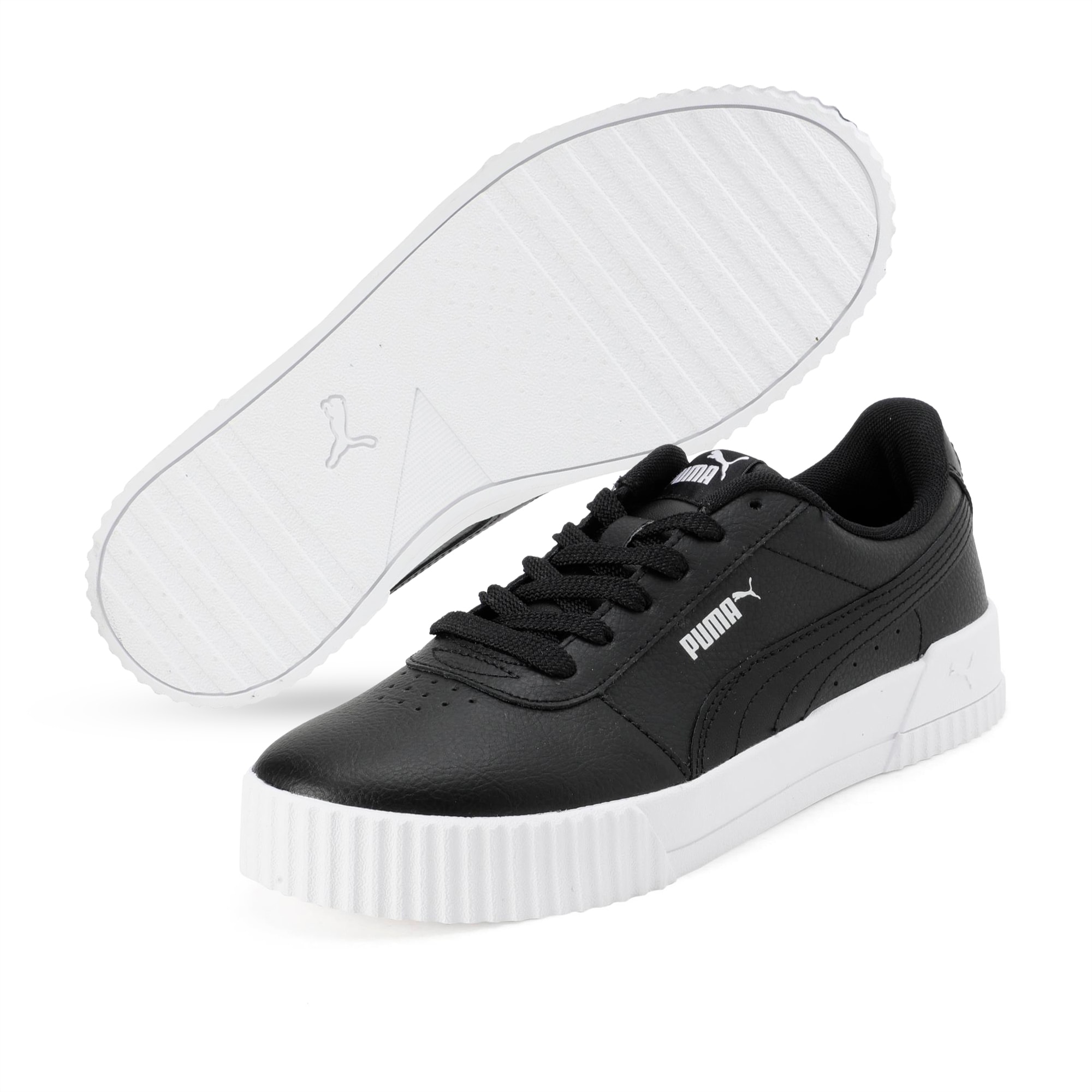 Puma CARINA - Baskets basses - black/white/silver/noir 