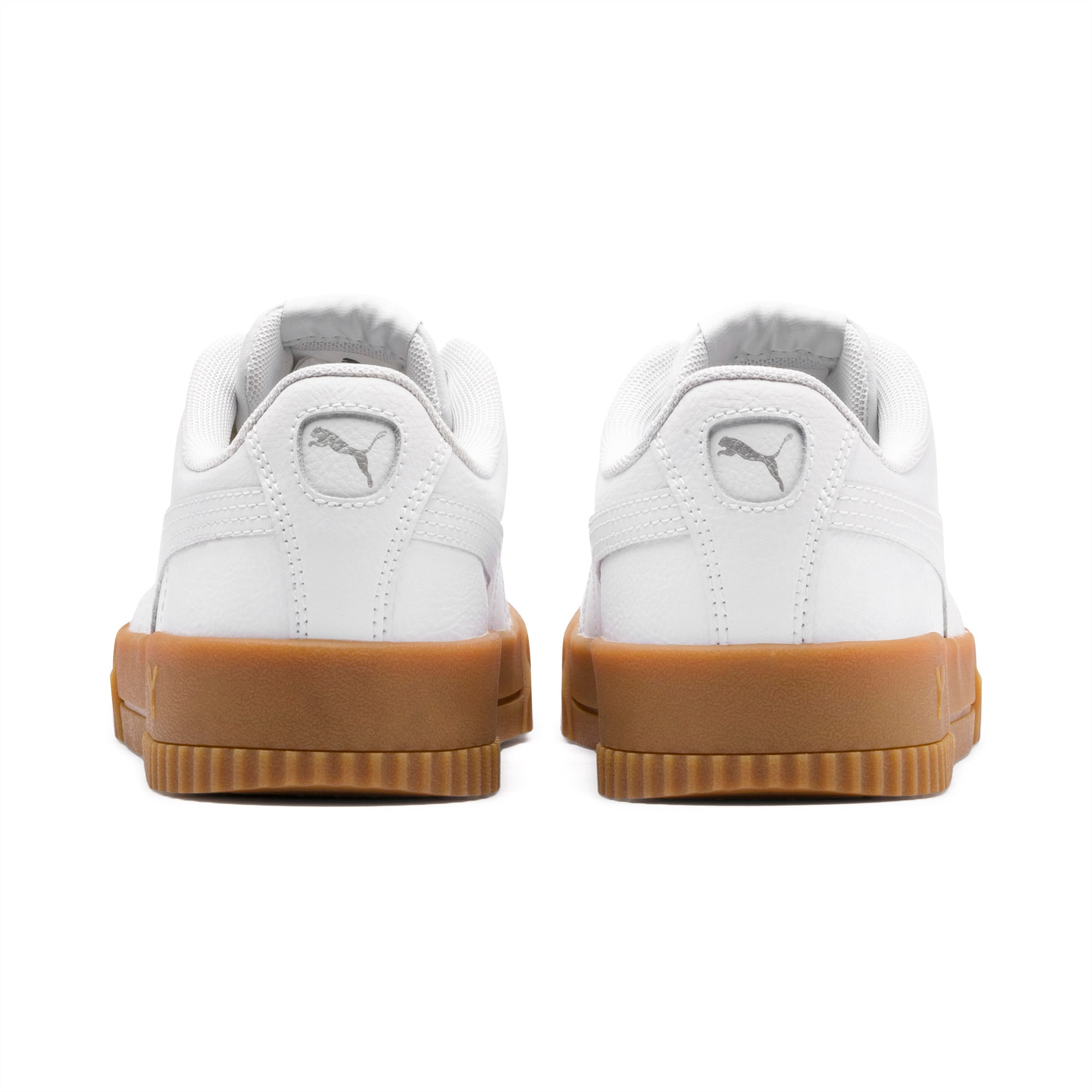 Carina Leather Women s Trainers Puma White Puma White Gum PUMA Shop All Puma PUMA
