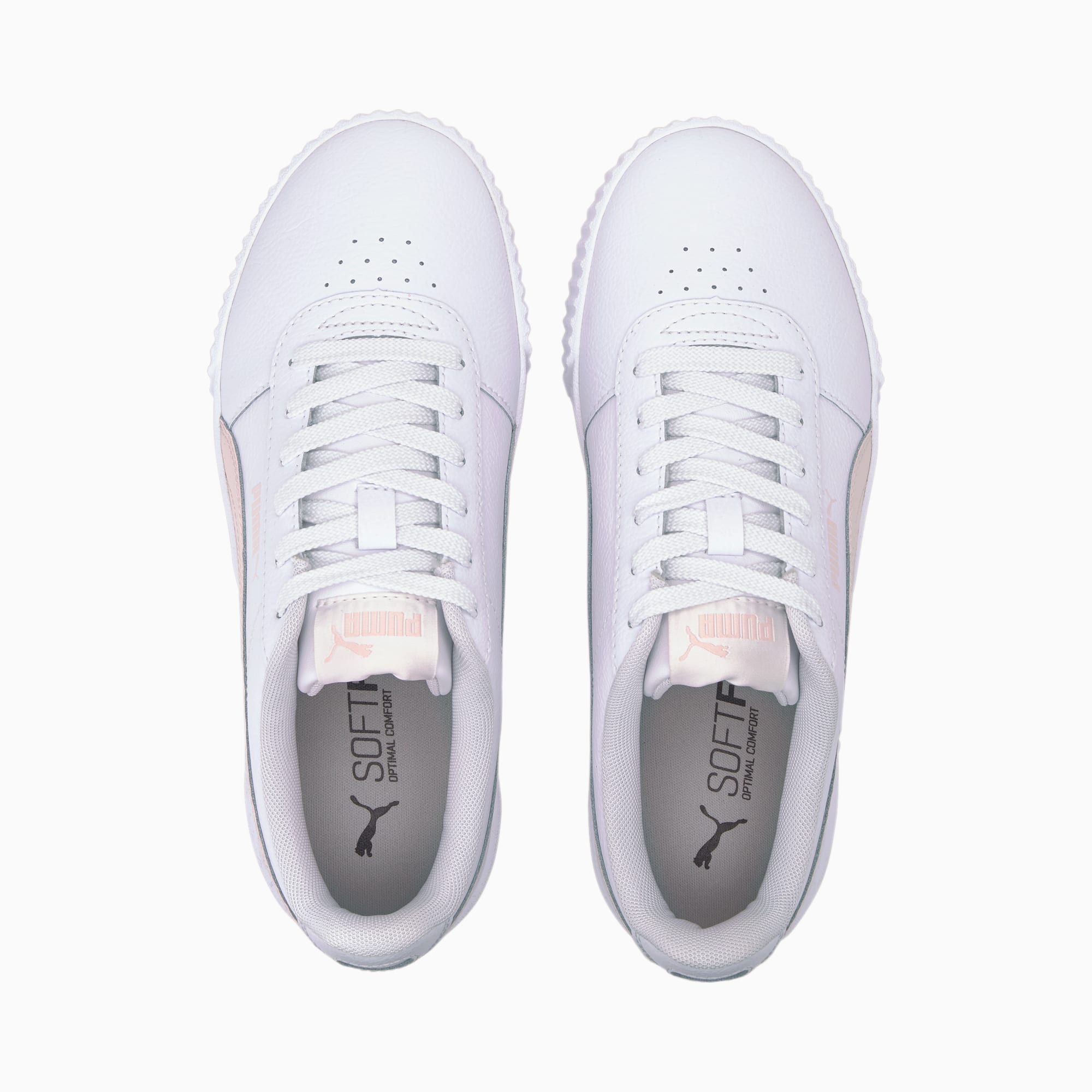 Puma carina top leather trainers ladies