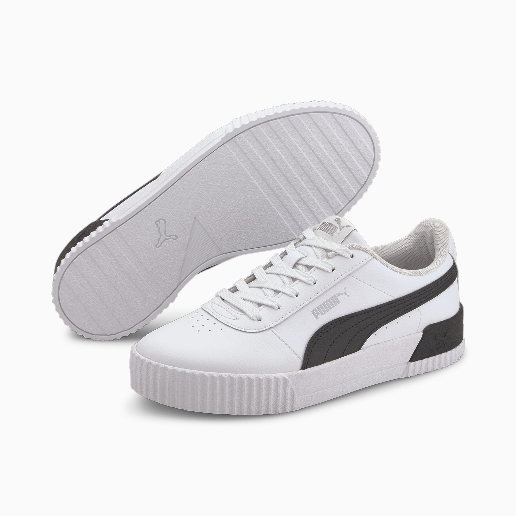 puma carina leather trainers