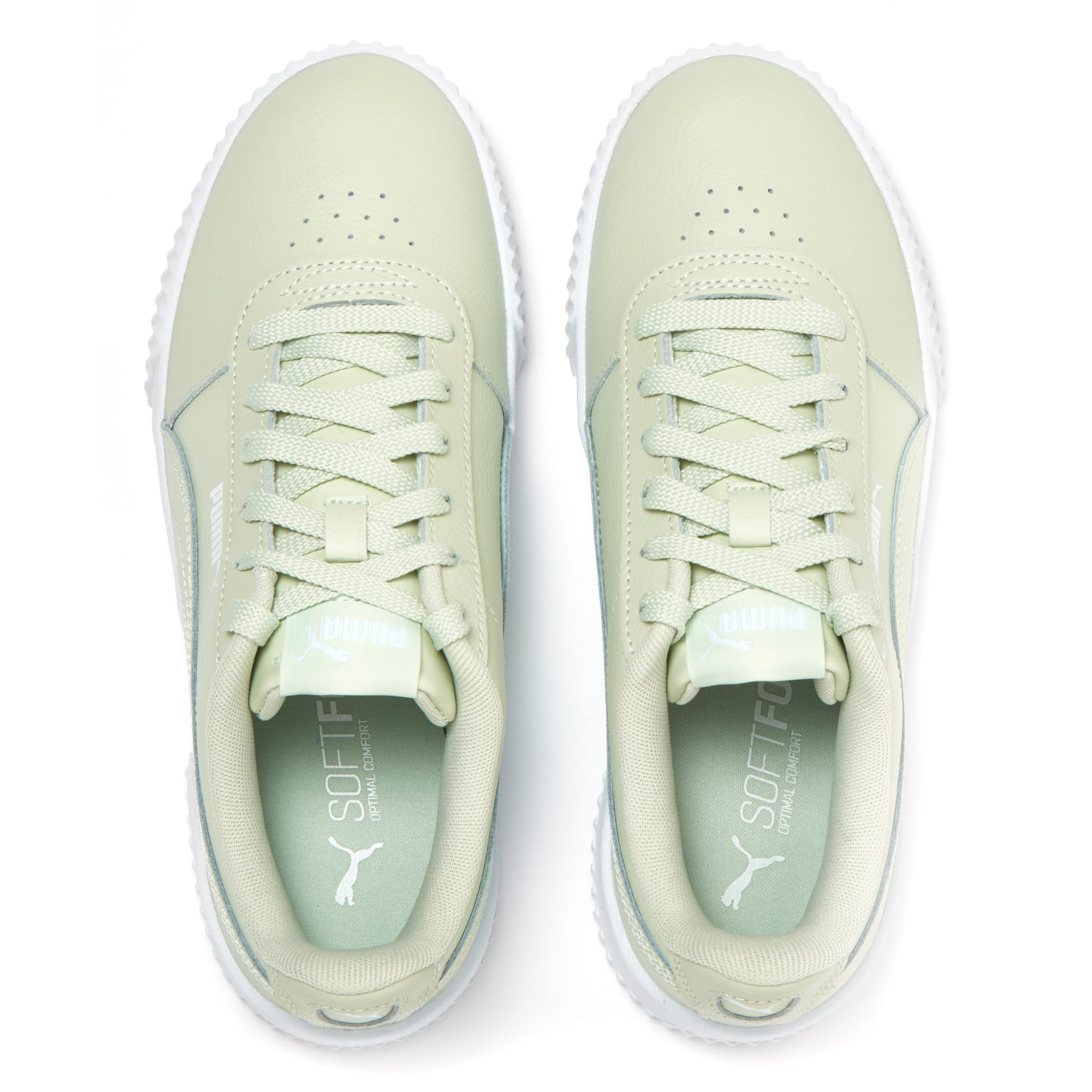 Puma carina discount leather trainers