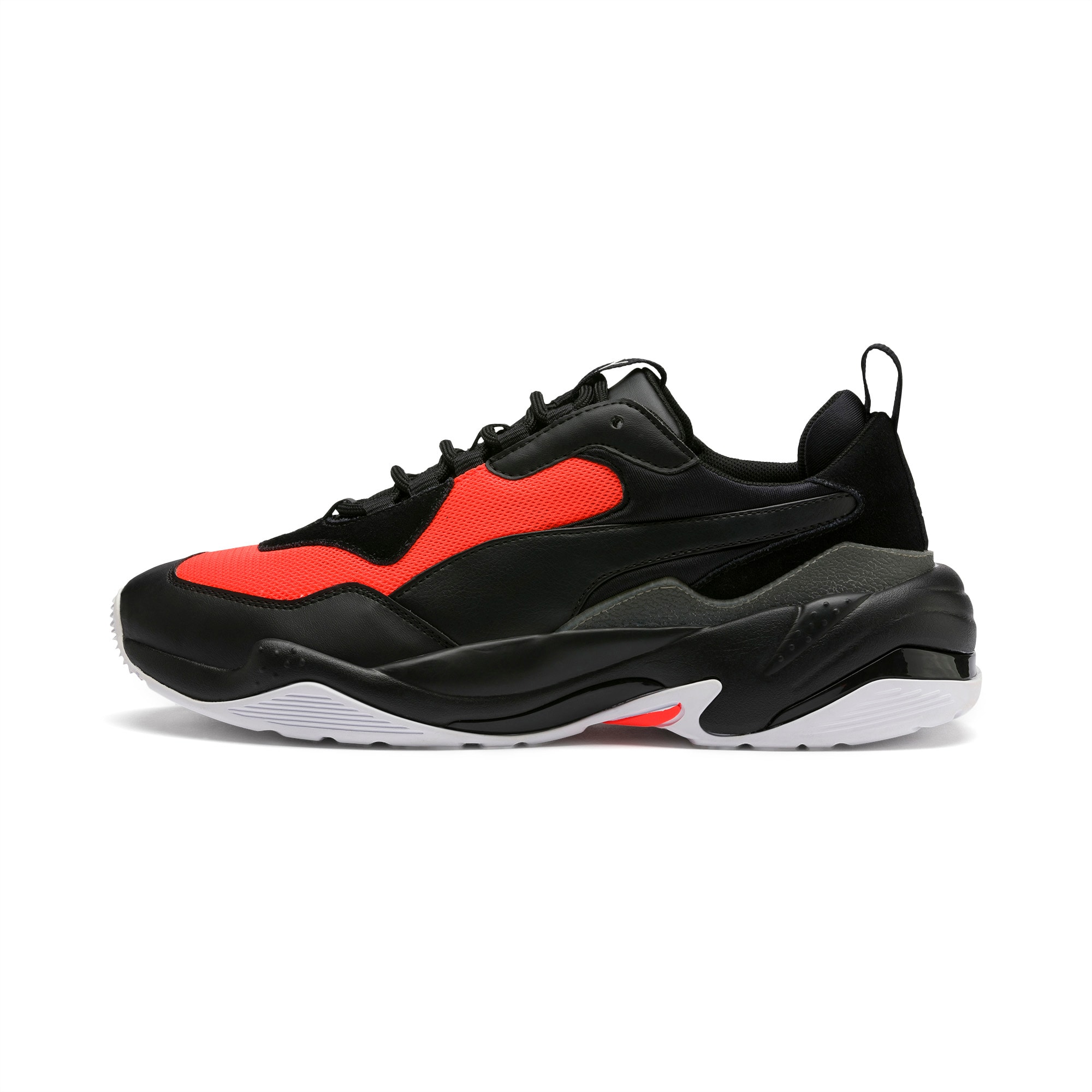 puma black and red trainers