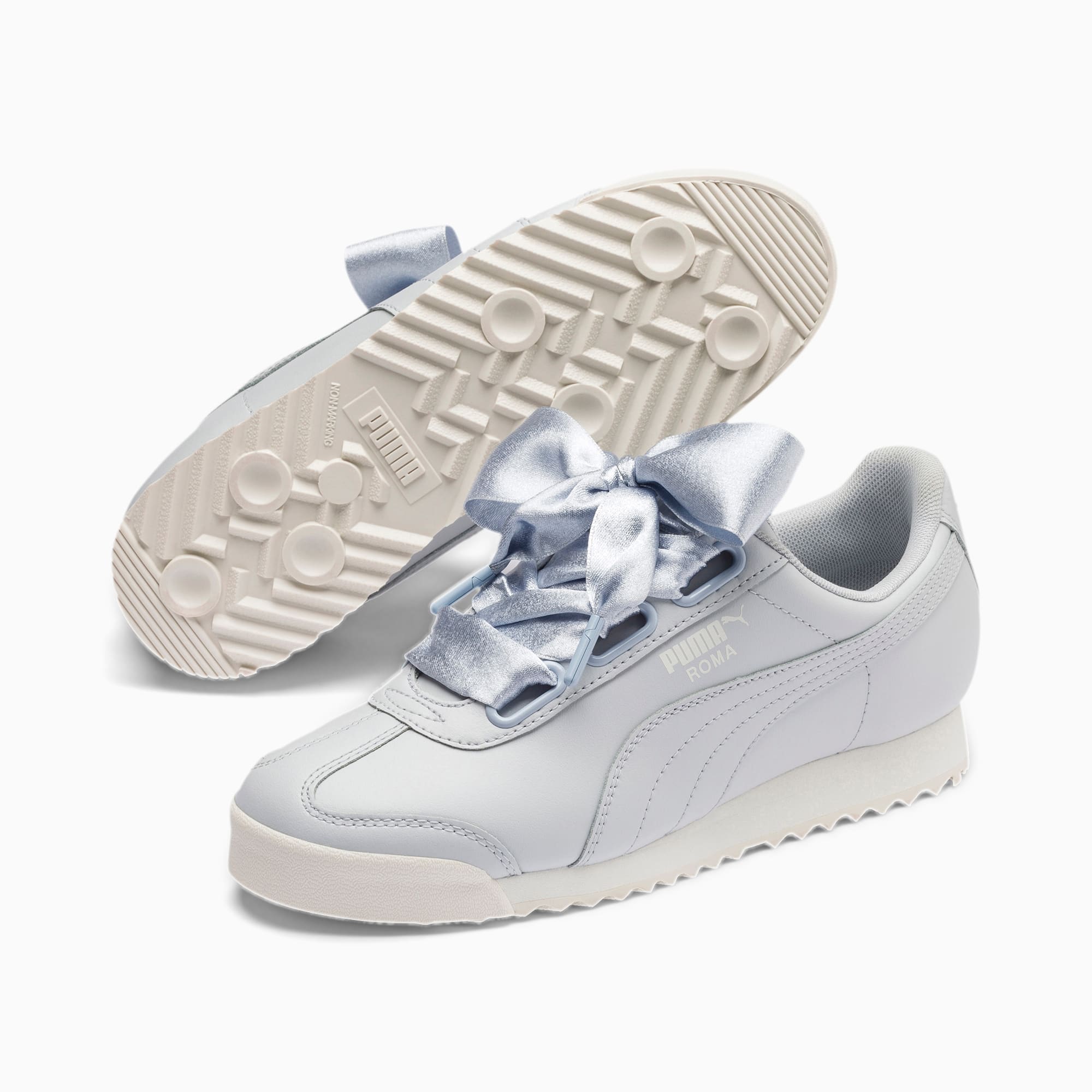 Puma basket heart mujer plata clearance