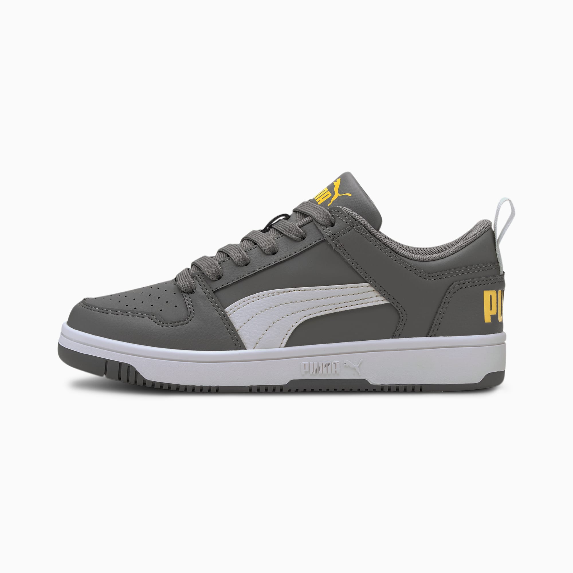 PUMA Rebound LayUp Mid Sneakers JUNIOR 370486-08 BLACK-HIGH