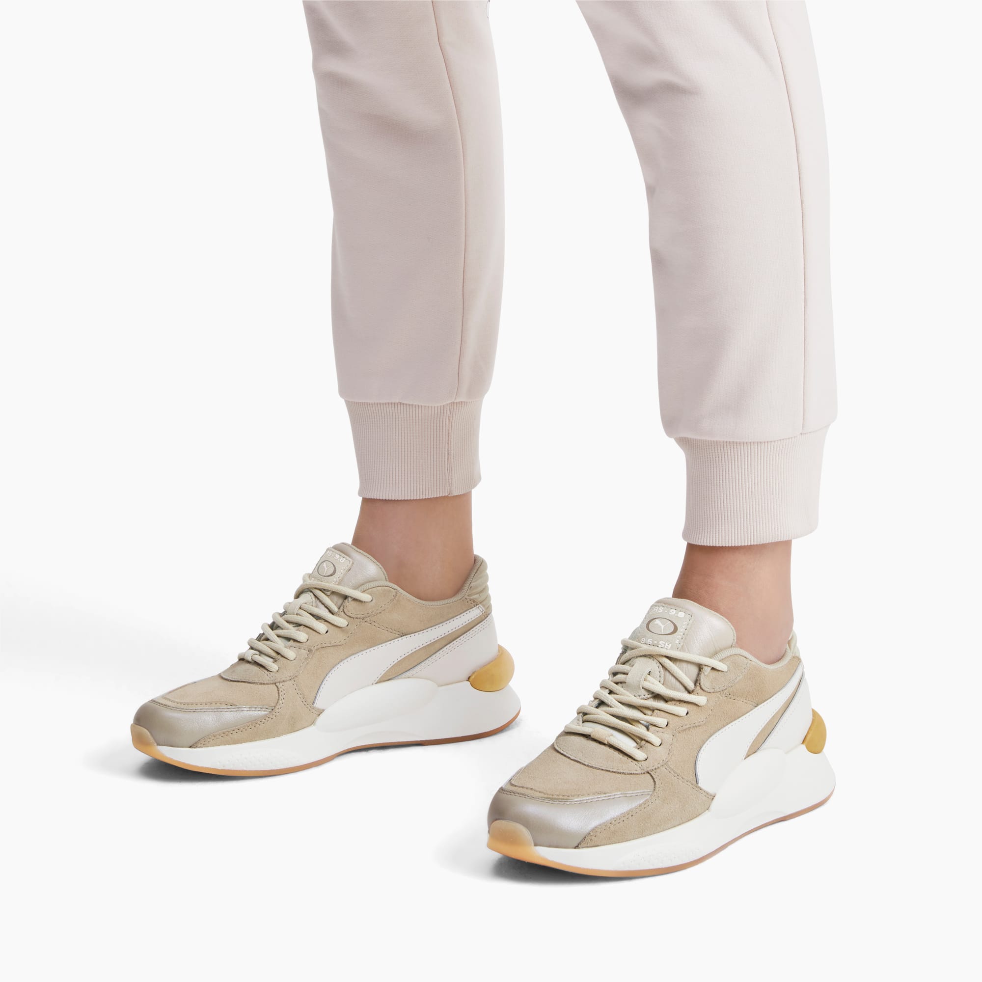 puma metallic trainers