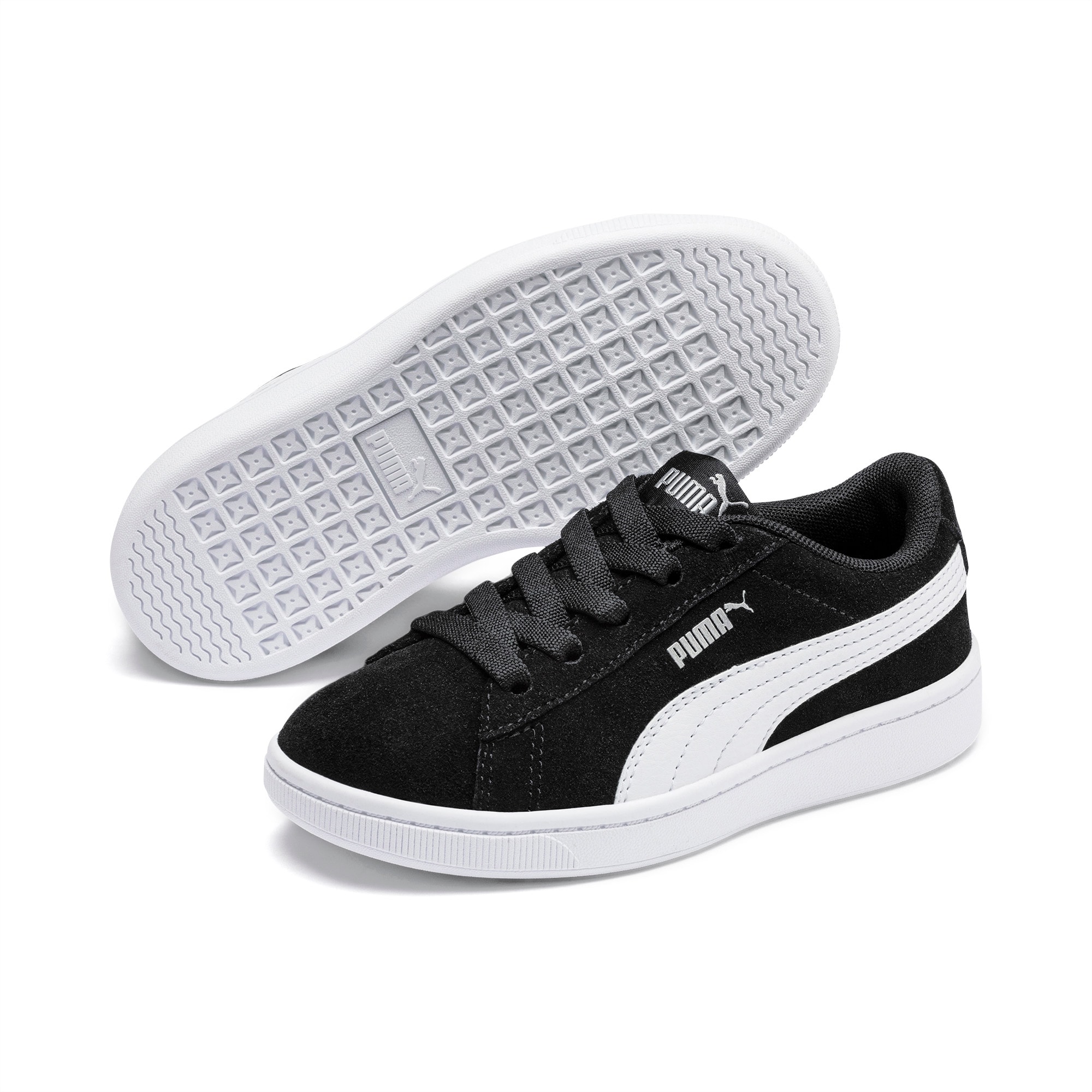 kids black puma shoes