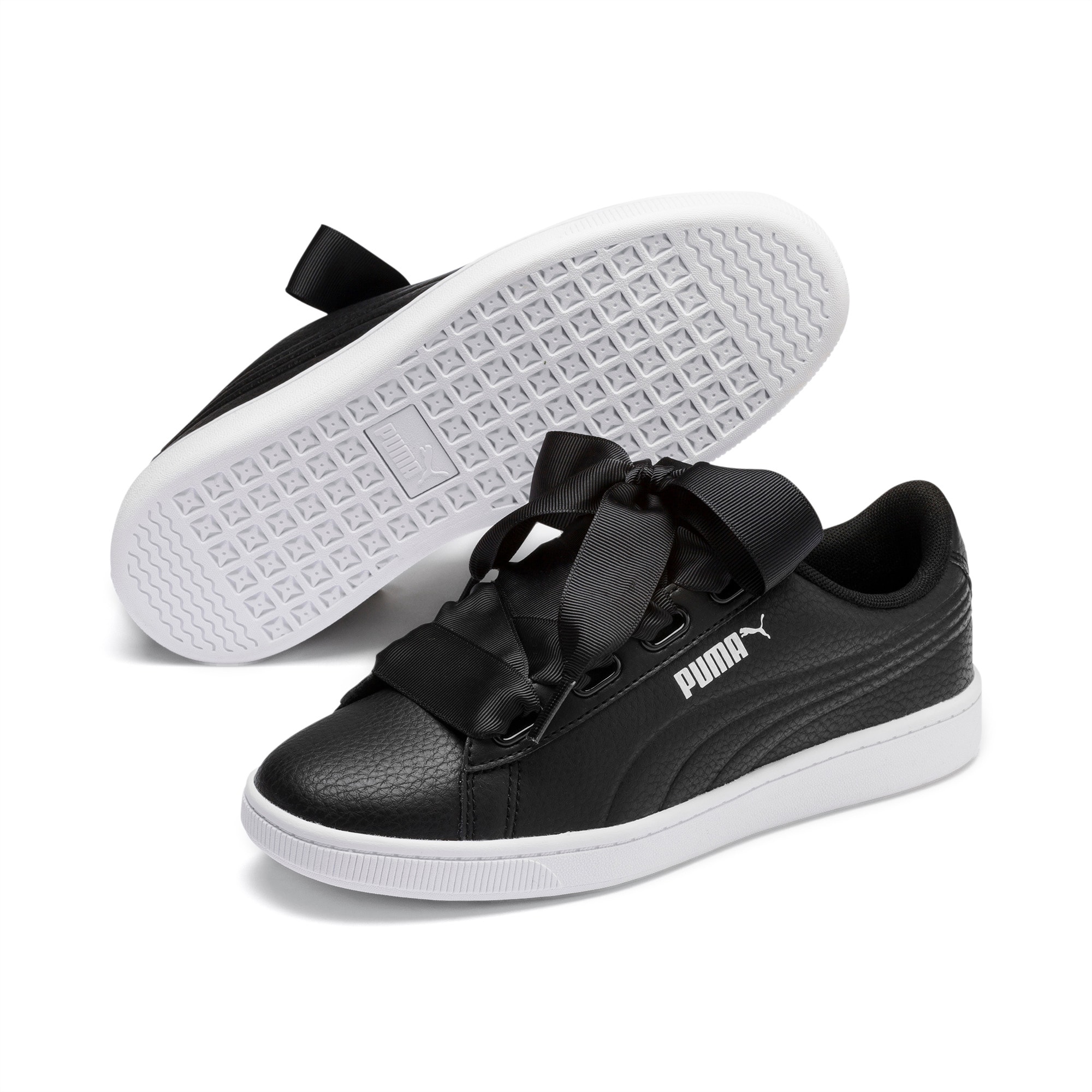 Puma white ribbon sneakers new arrivals