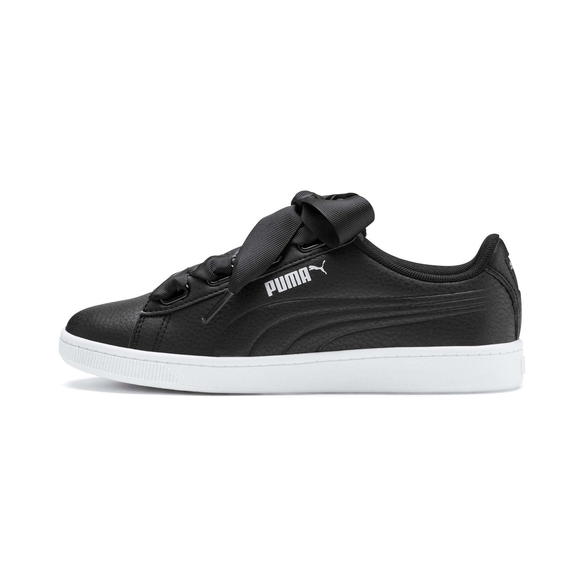 puma ribbon shoes black