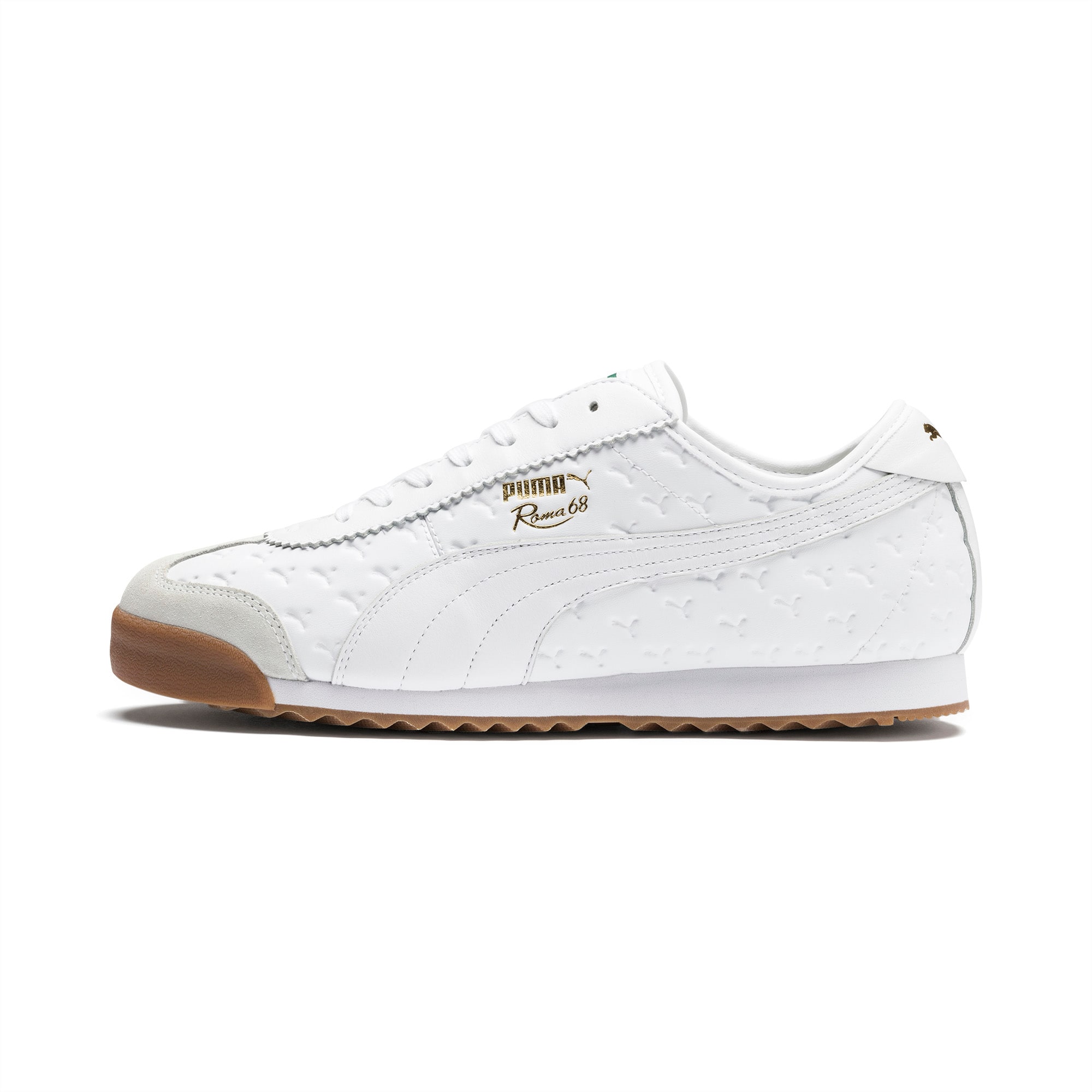 all white puma roma shoes