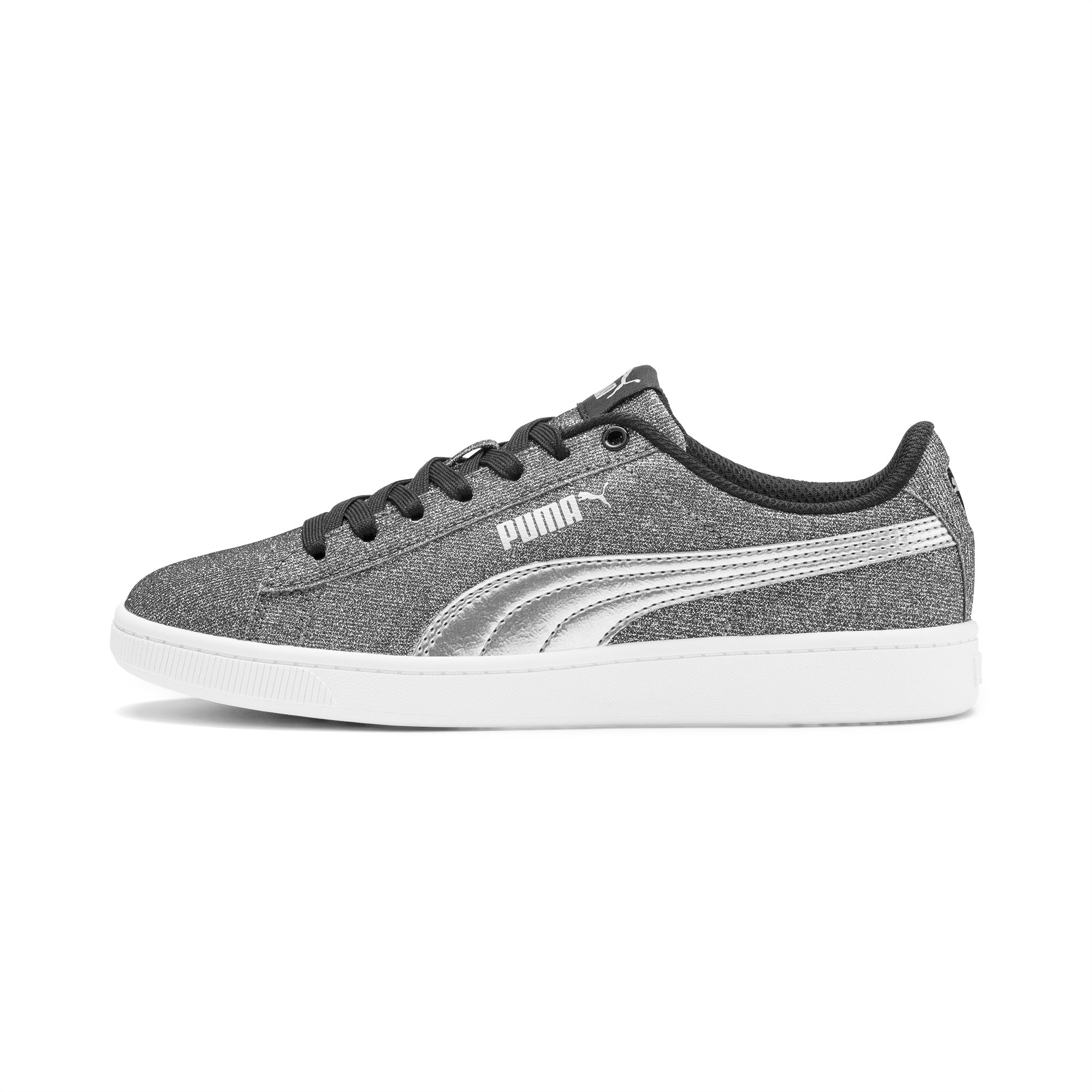 puma silver glitter sneakers