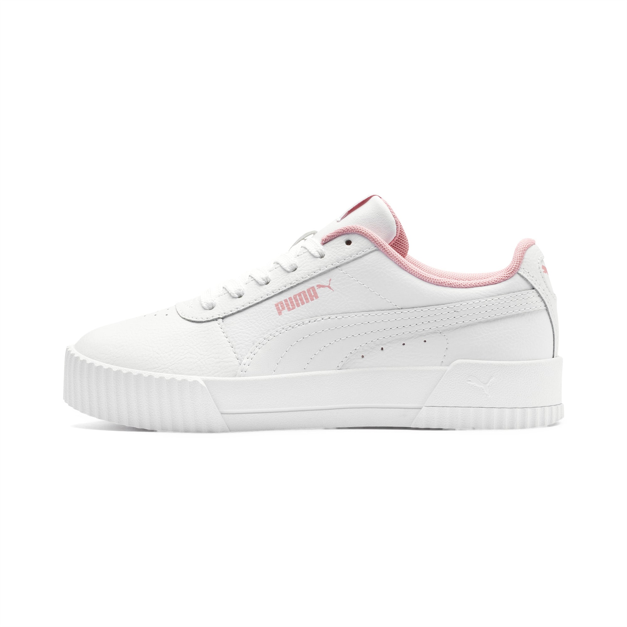 PUMA Women's CARINA L Sneaker, Puma White-Puma White