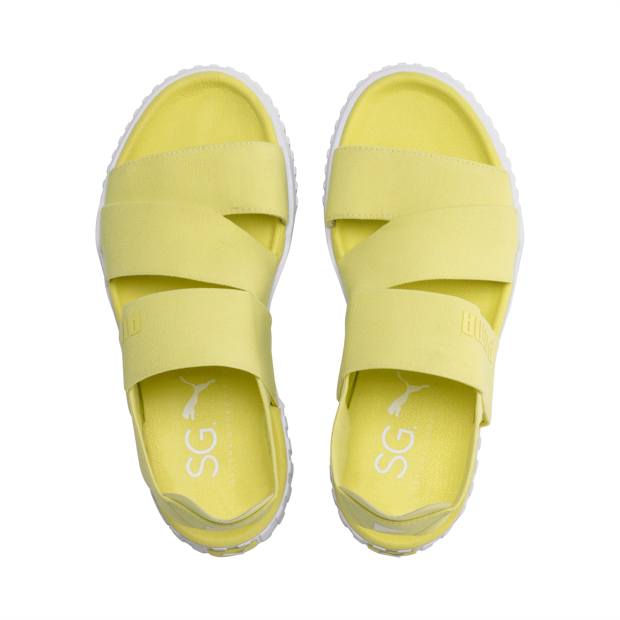 puma yellow sandals