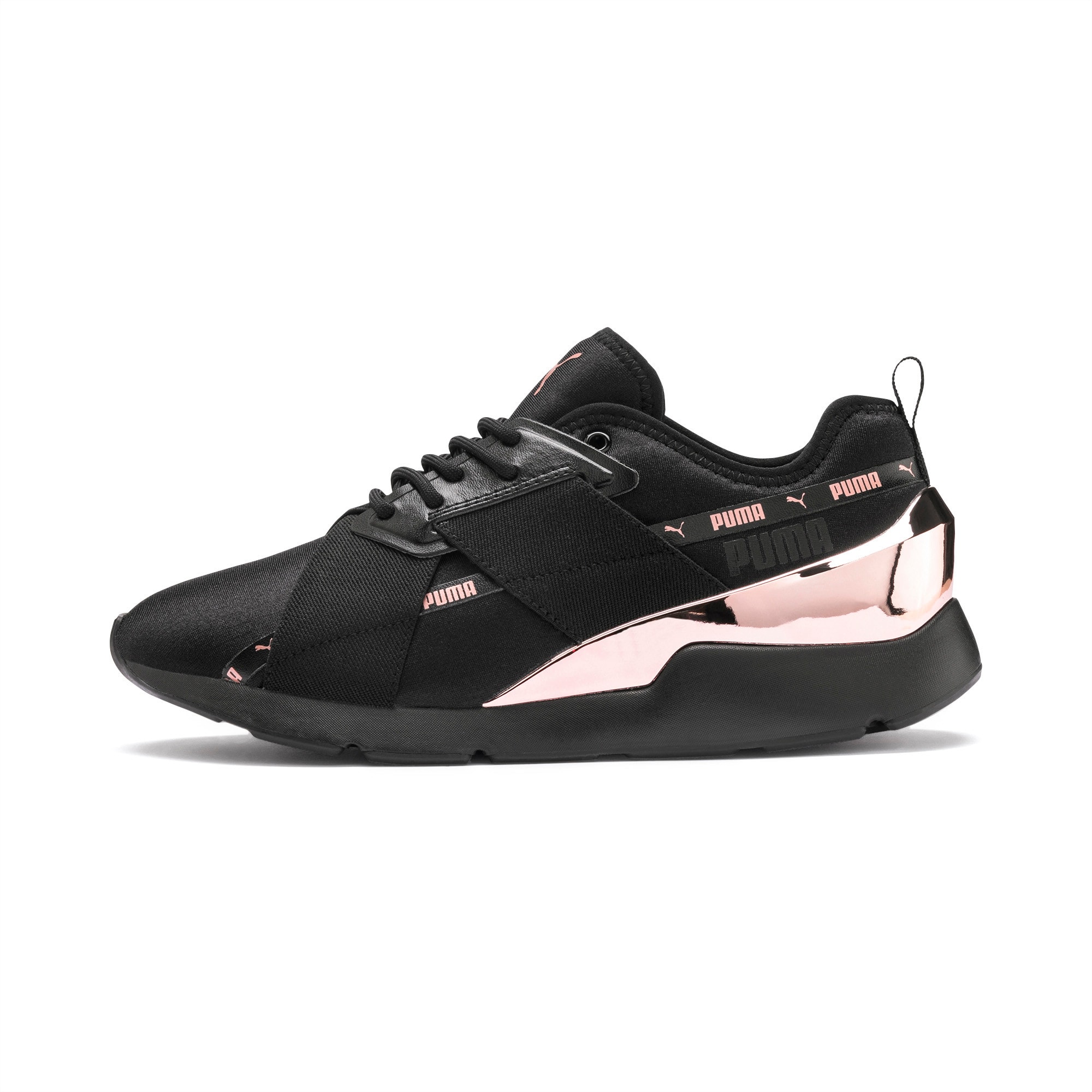 puma black and gold womens shoes