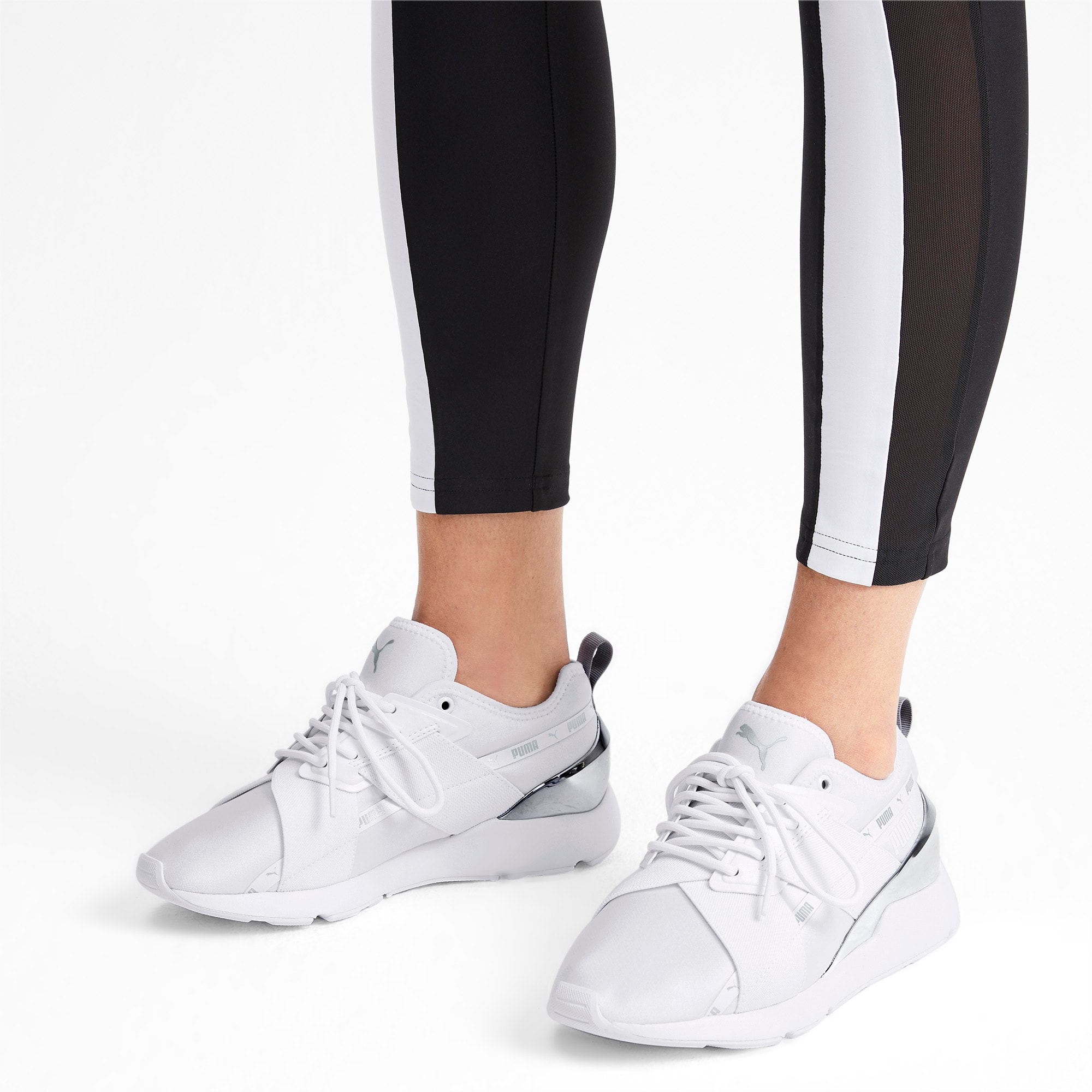 women's muse metallic casual sneakers from finish line