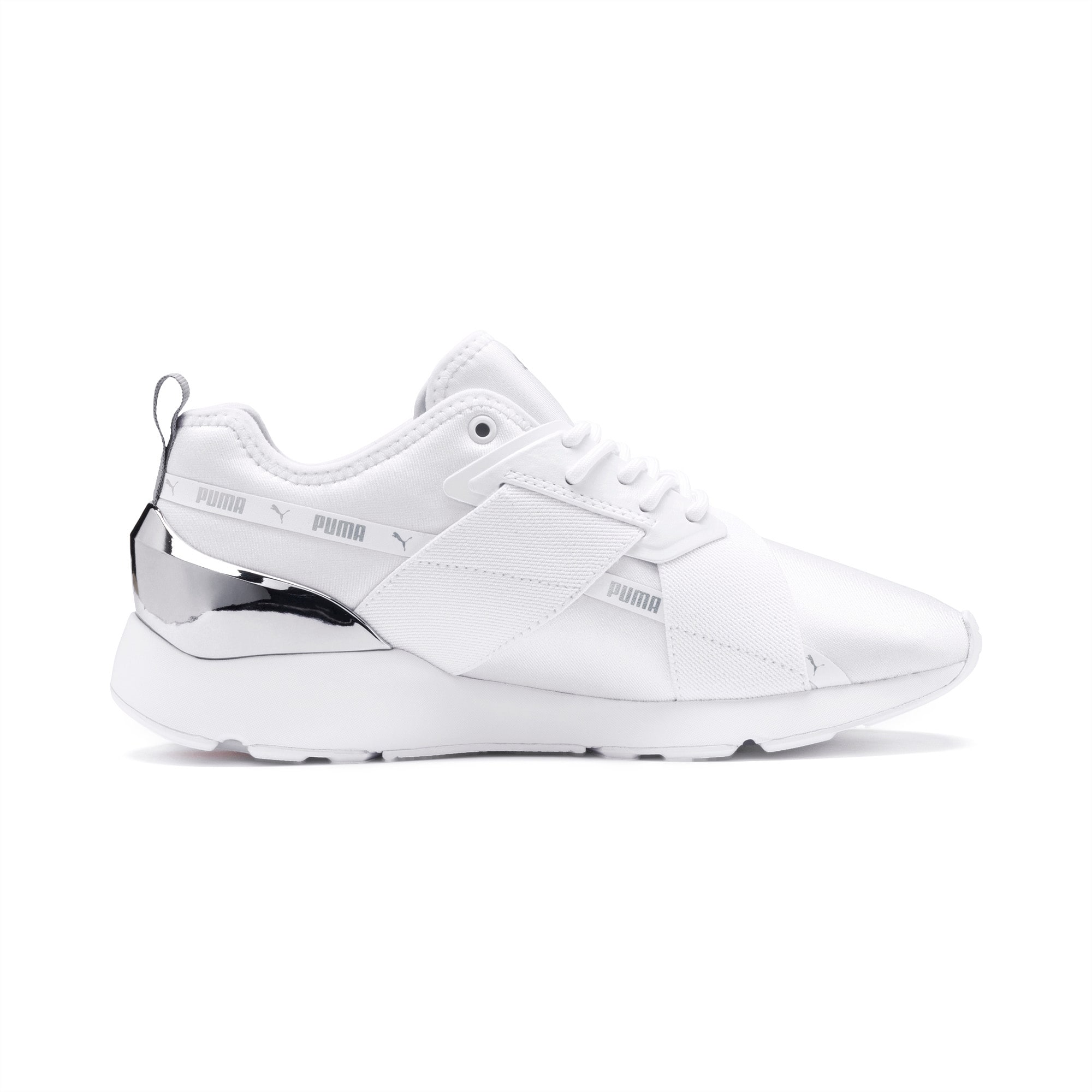 puma muse white sneakers