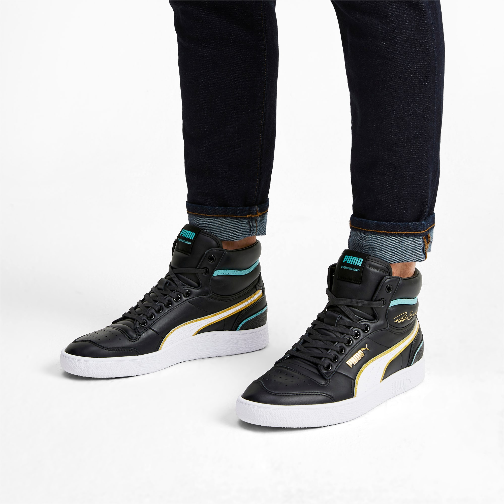 Puma ralph sampson mid hoops deals