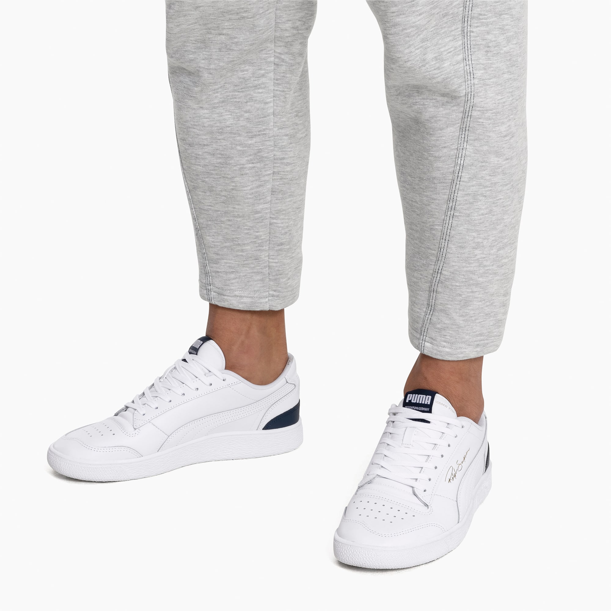 puma ralph sampson lo trainers in triple white