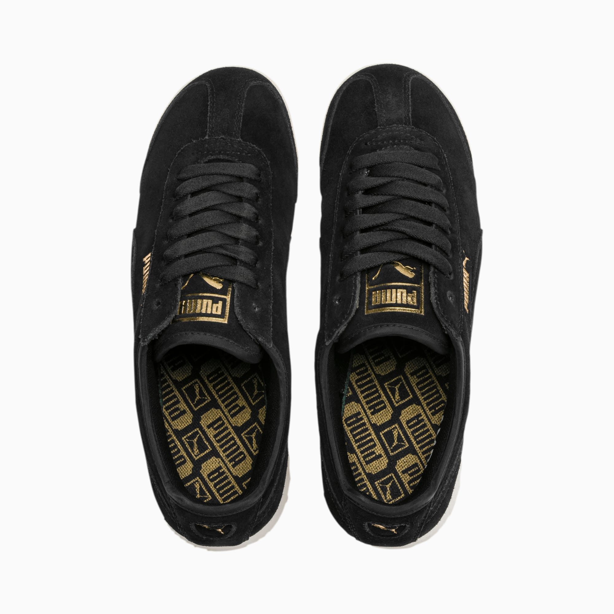 Black and gold puma roma hotsell