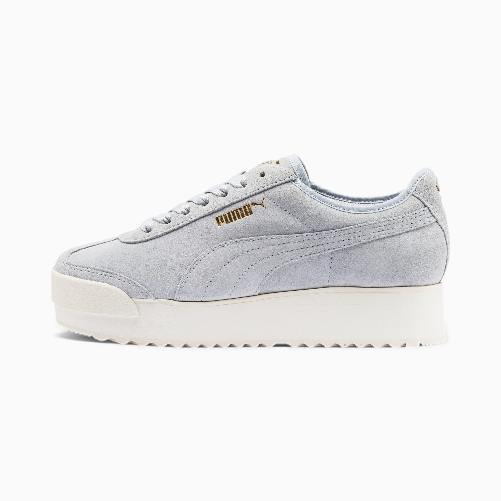 puma roma grey suede