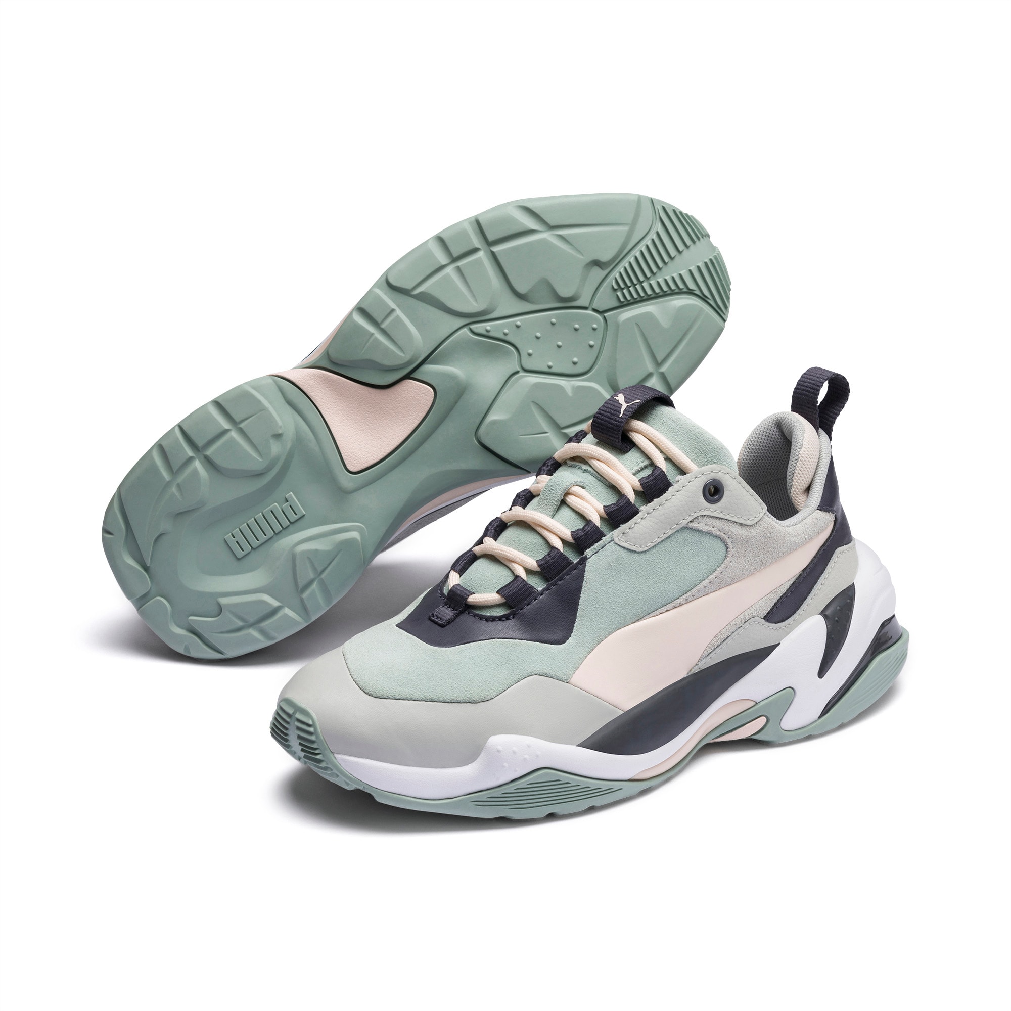Puma thunder colour block women's trainers