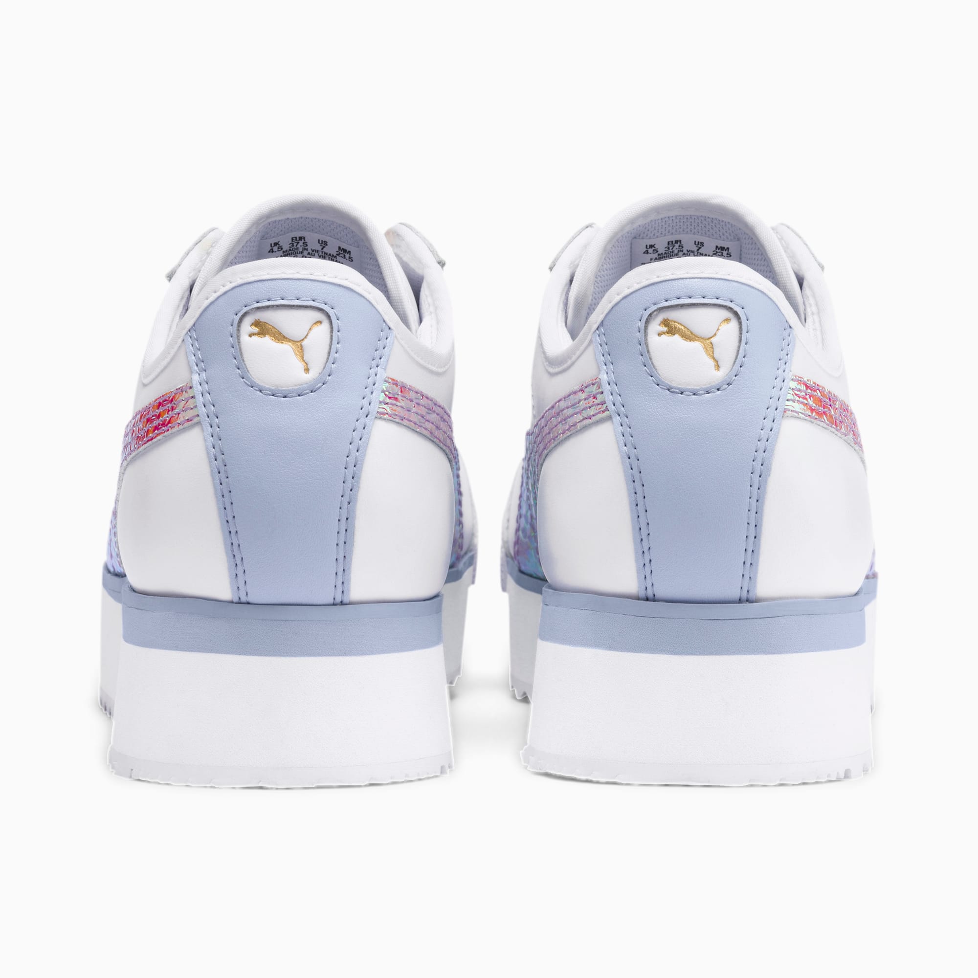 Puma roma amor metallic sneakers in white sales