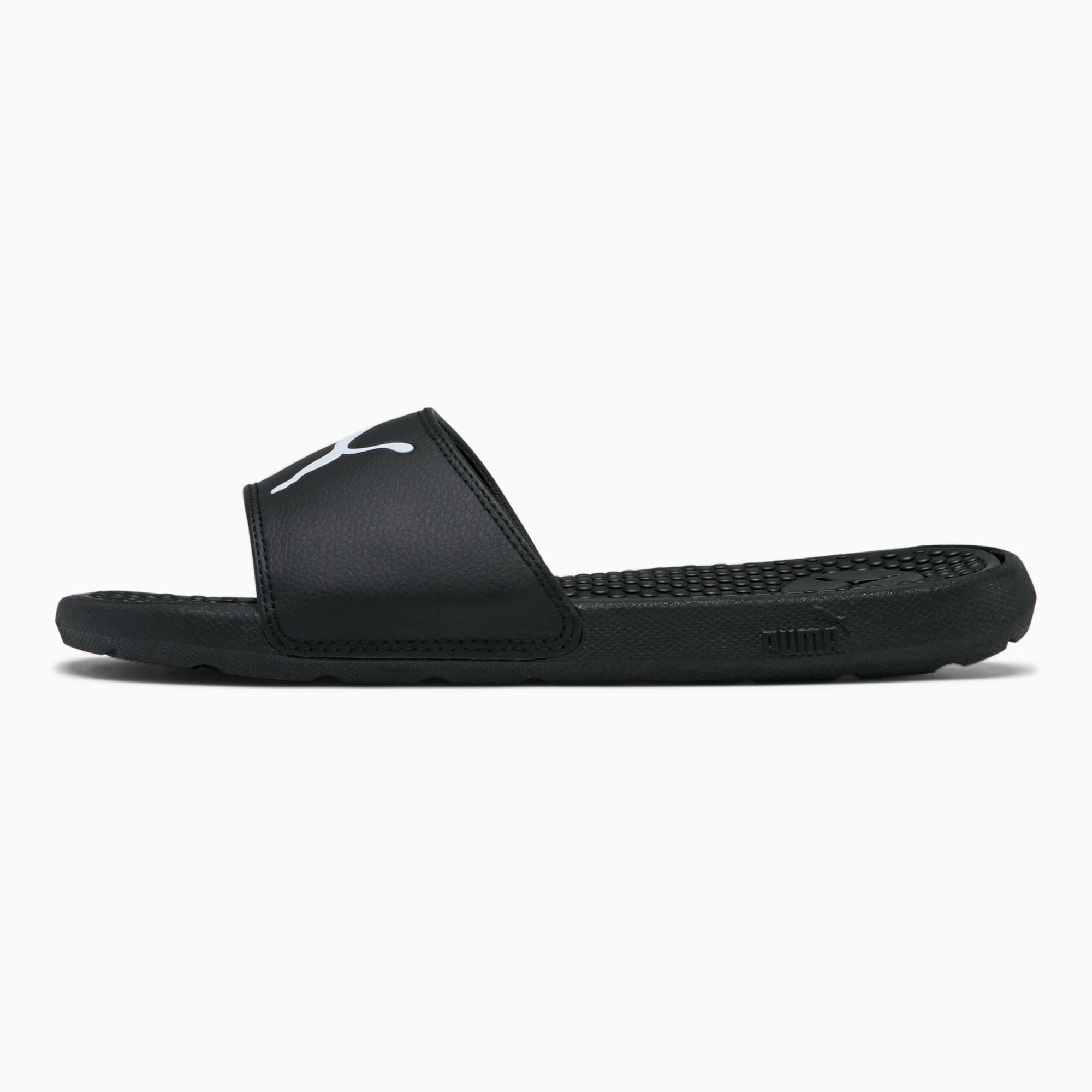 simple black flip flops