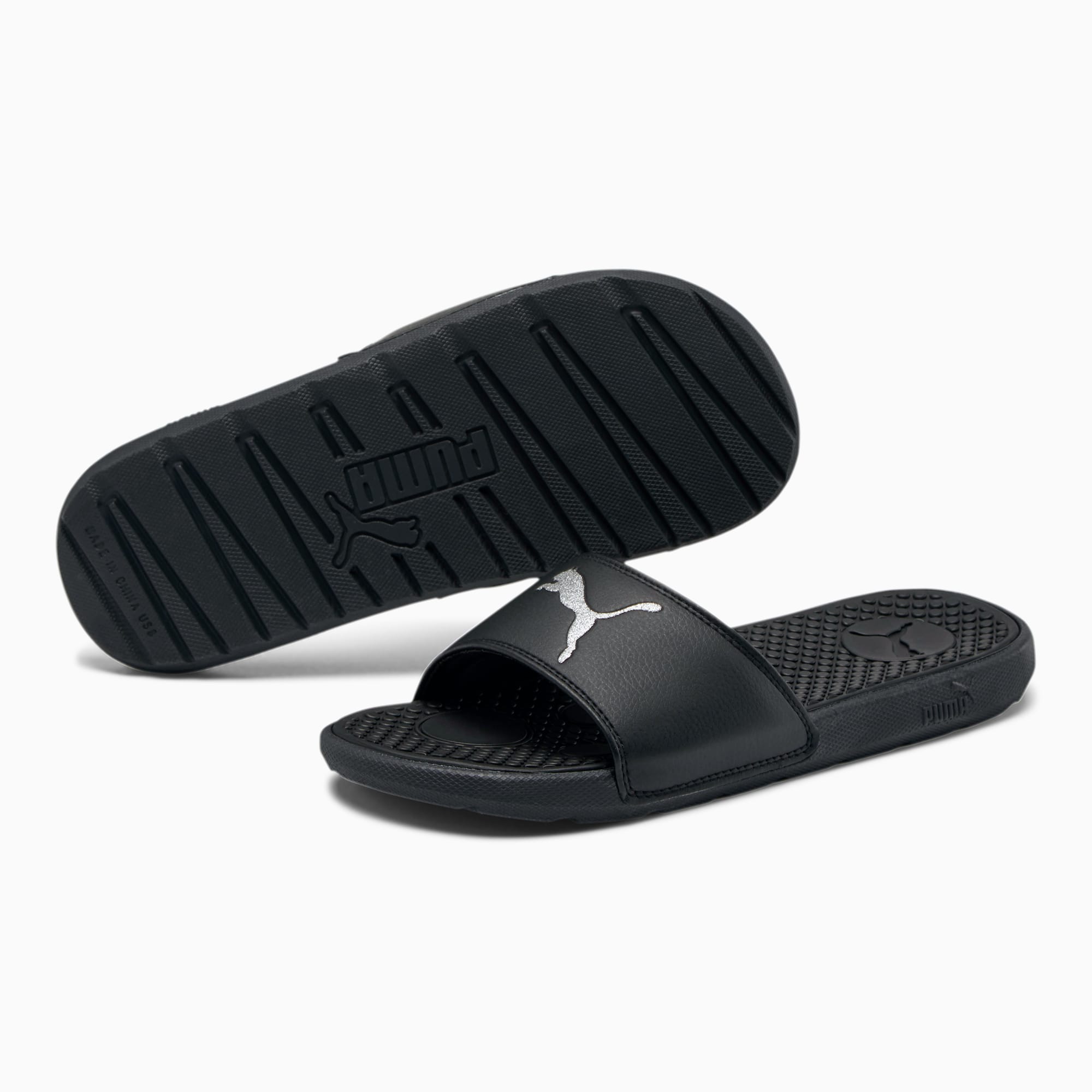 puma women's cool cat sport glitter slides