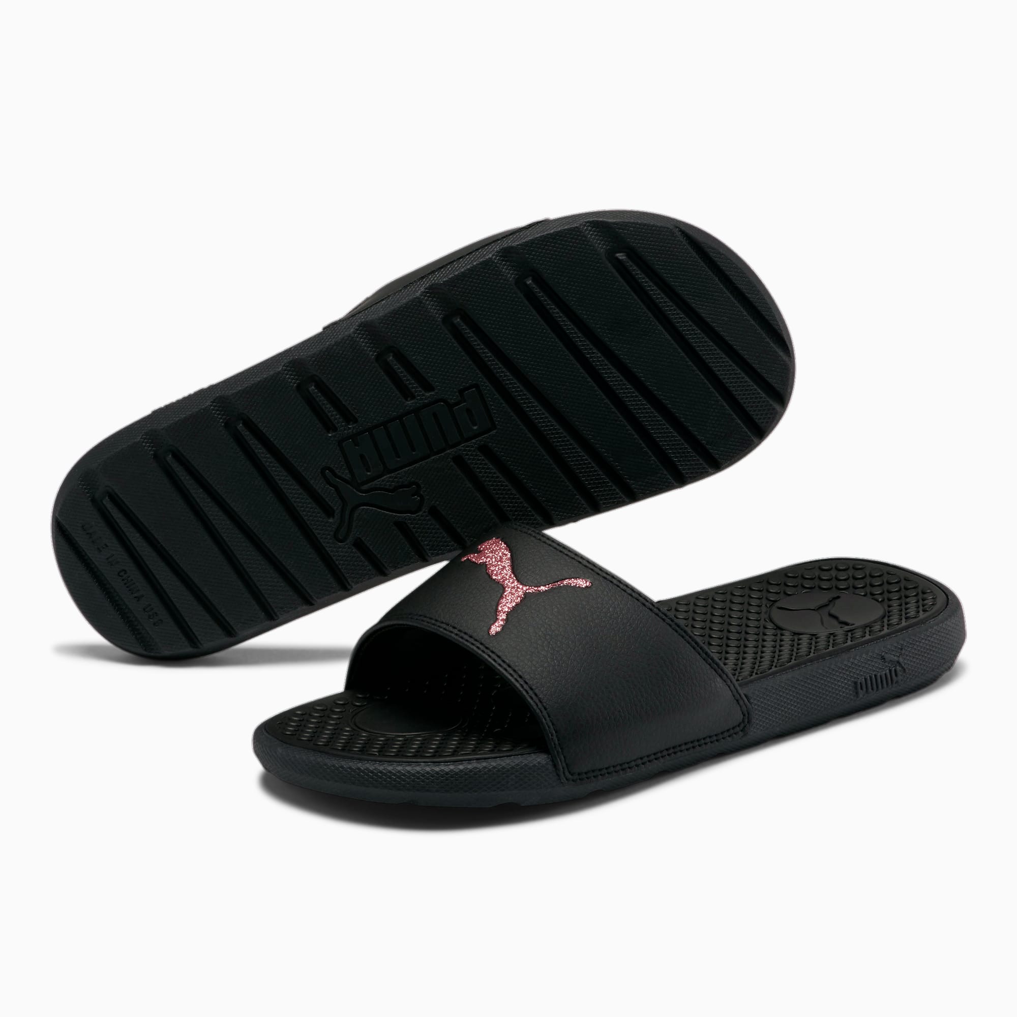 Puma women's cool cat sport clearance glitter slides