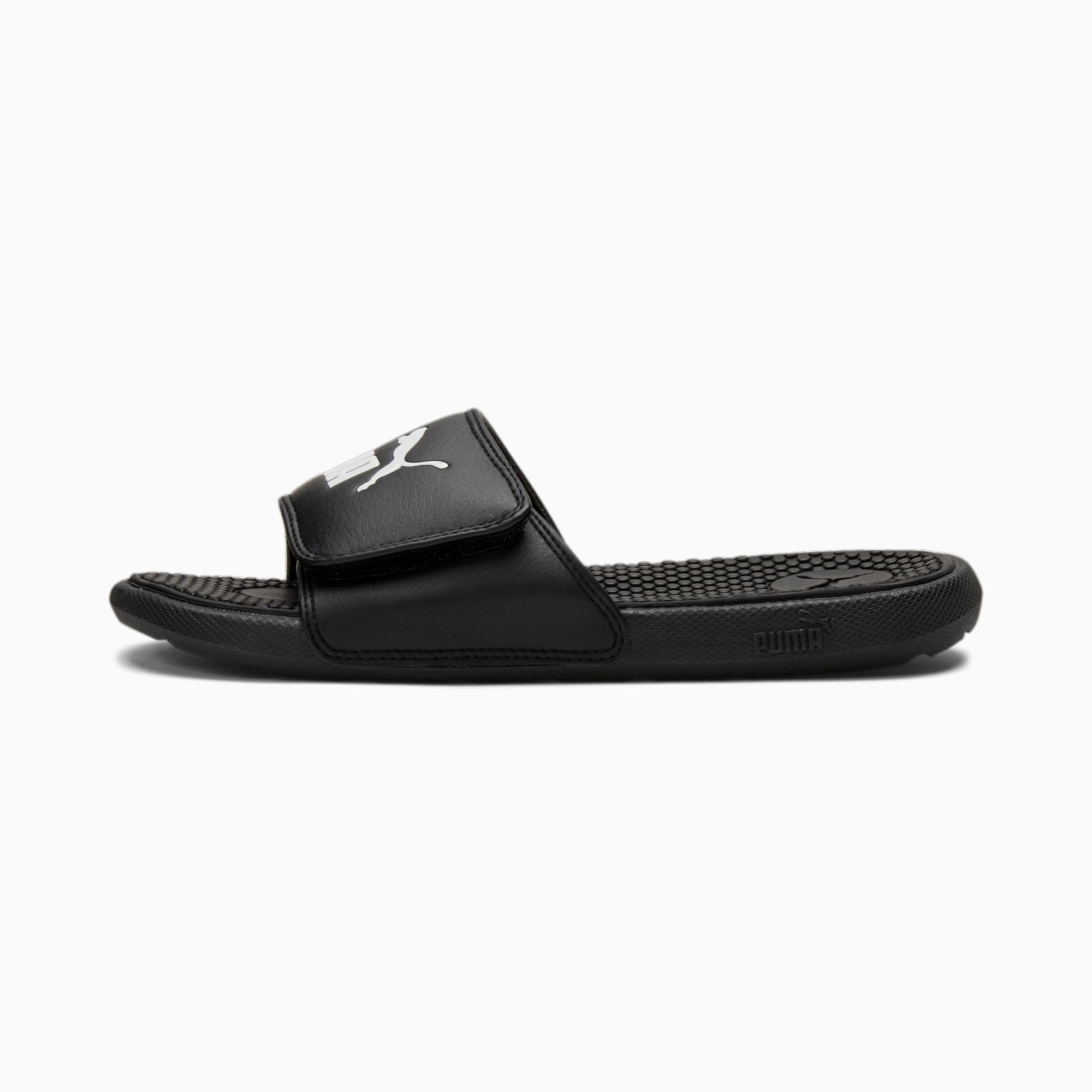Puma slides with strap clearance