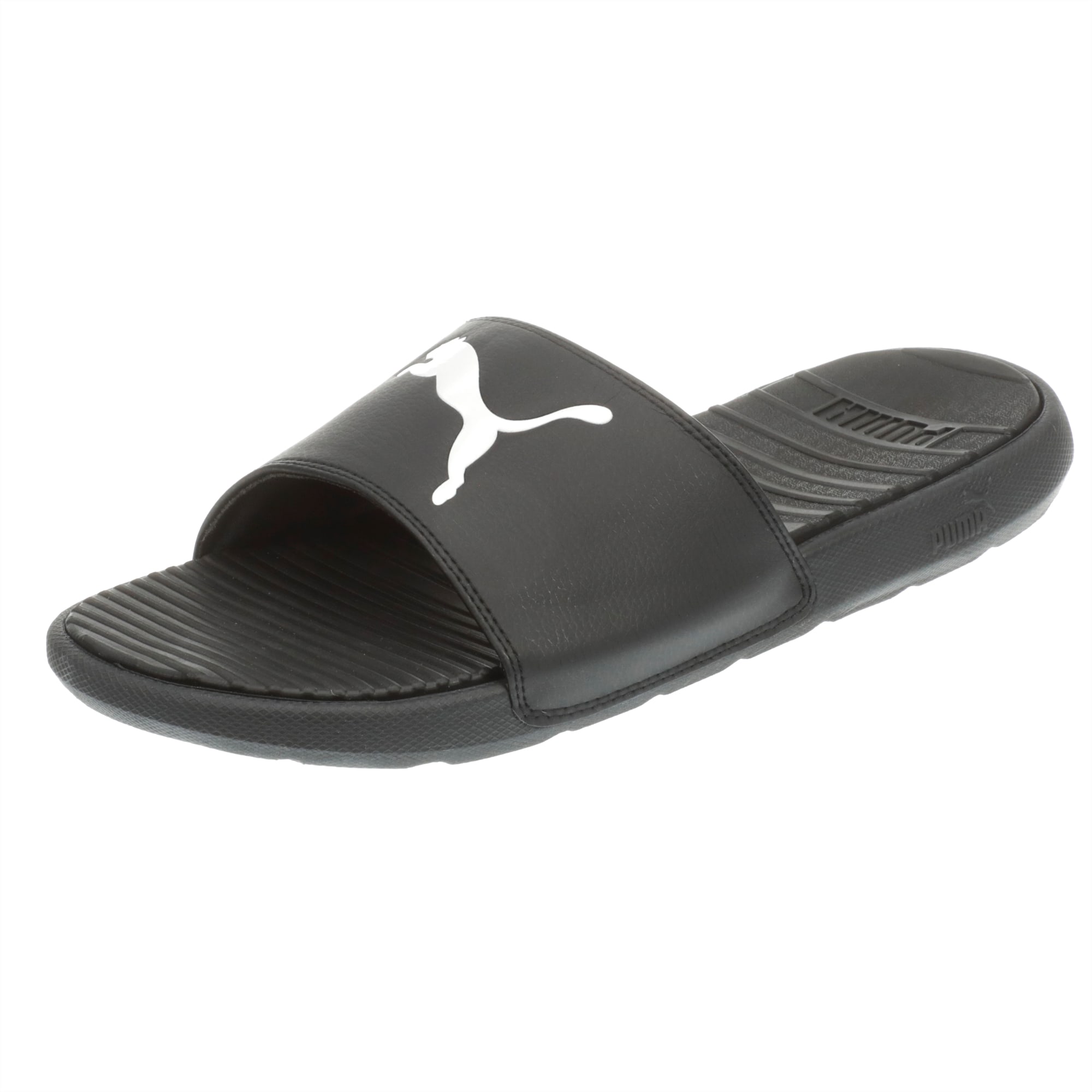 puma slides mens white