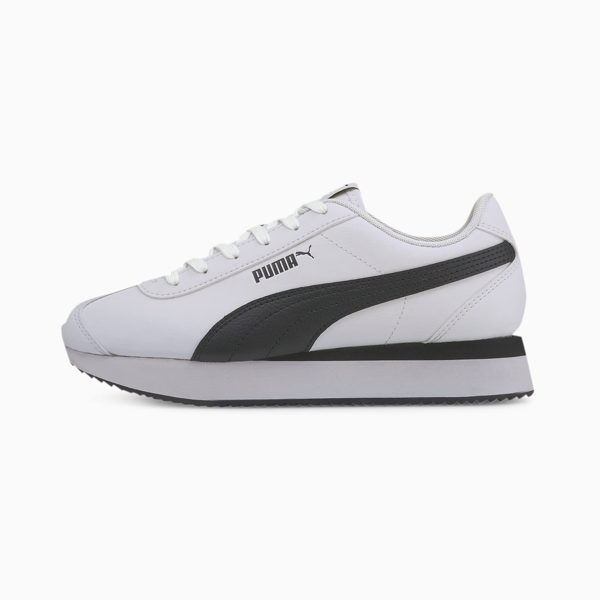 black and white puma sneakers