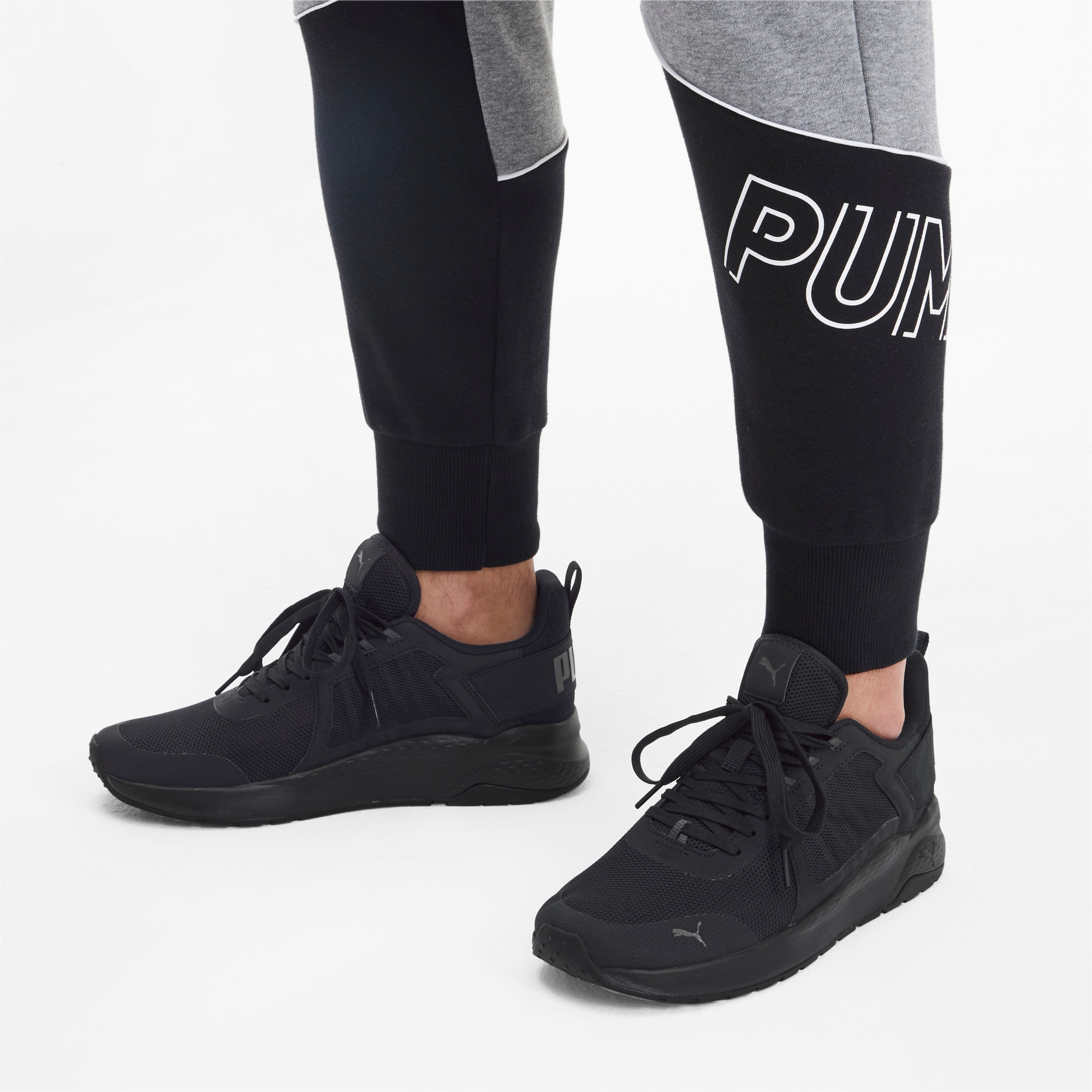 Puma anzarun black shoes clearance