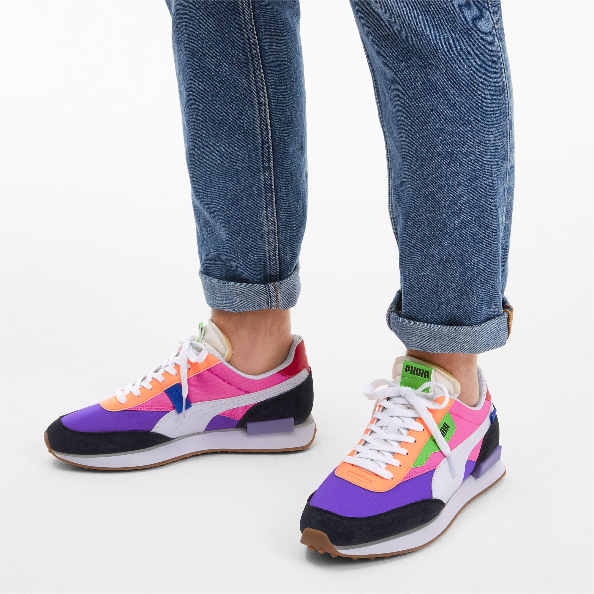 pink and purple trainers