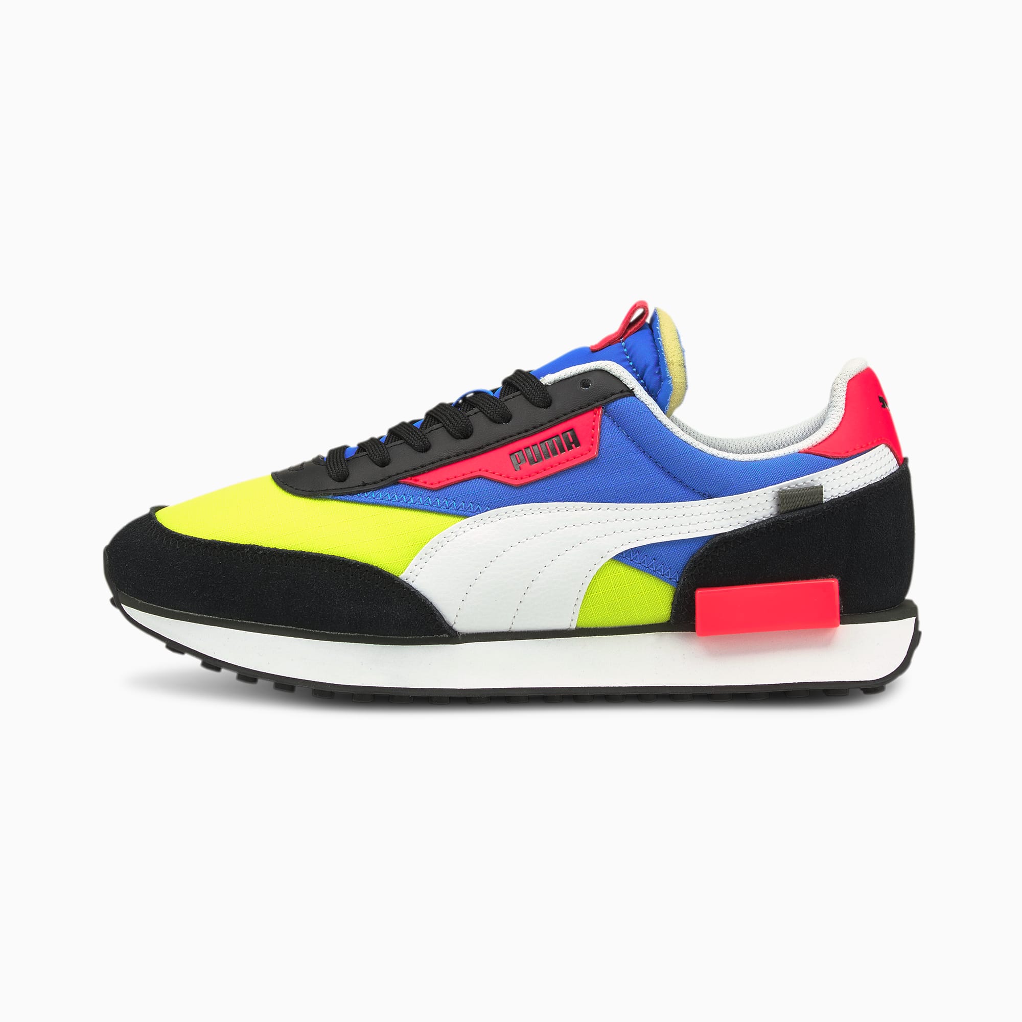 Future Rider Play On Unisex Sneakers Puma Black Yellow Glow Ultra Blue Puma High Puma