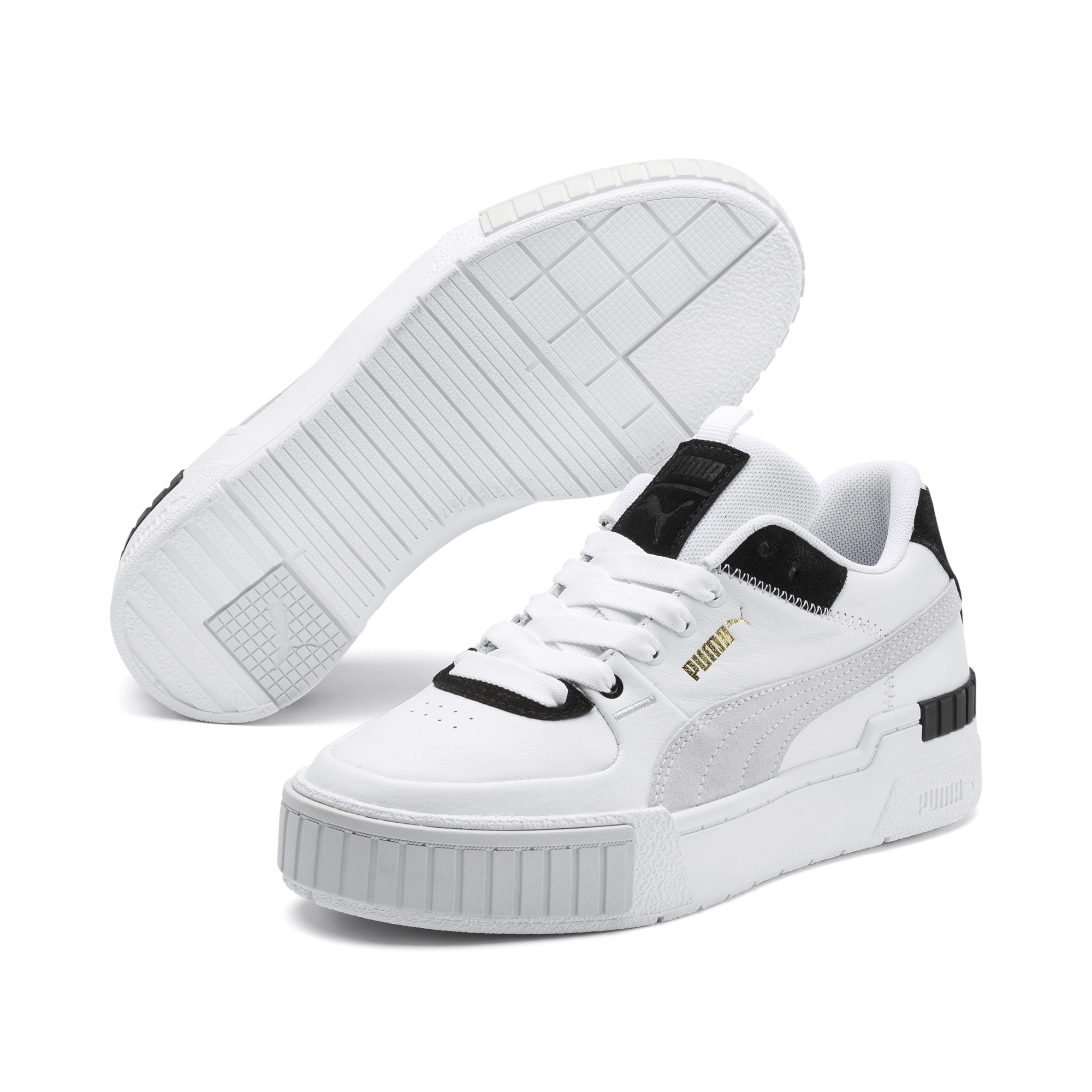Puma cali sport mix white black