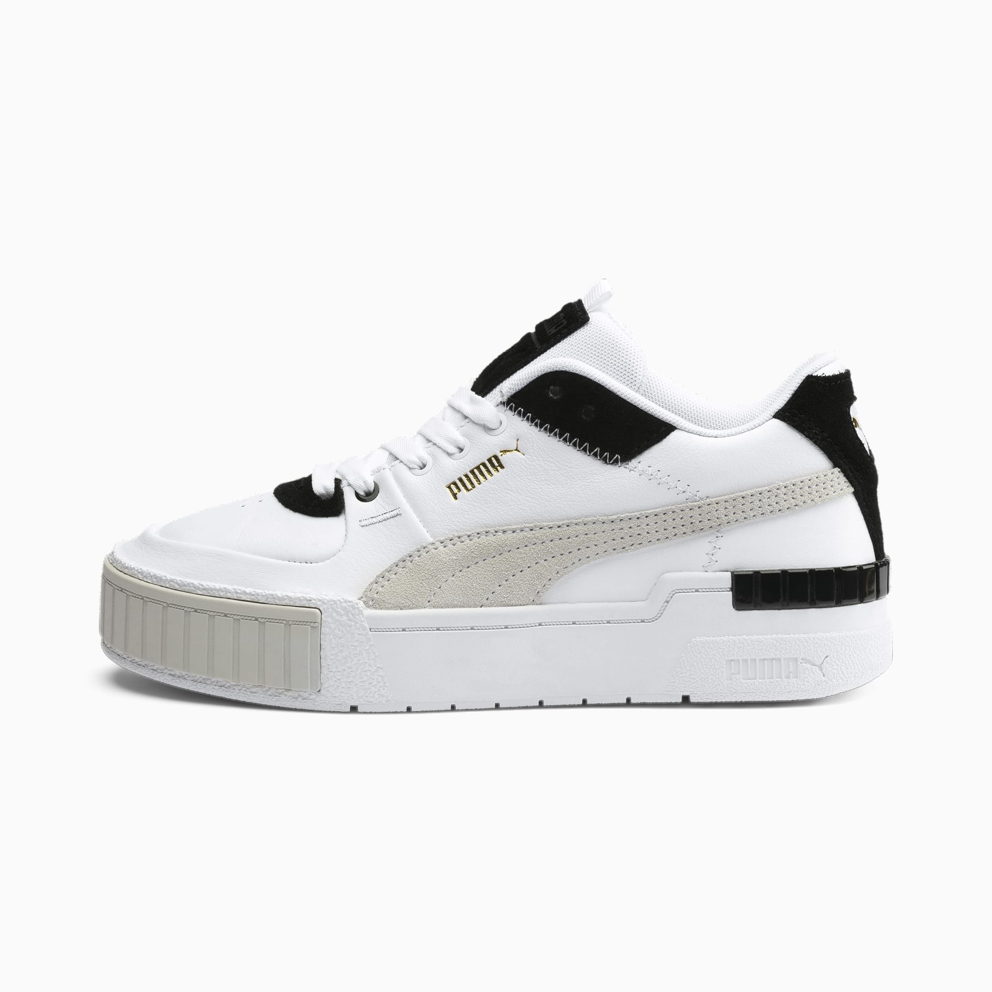 puma cali trainers puma white black