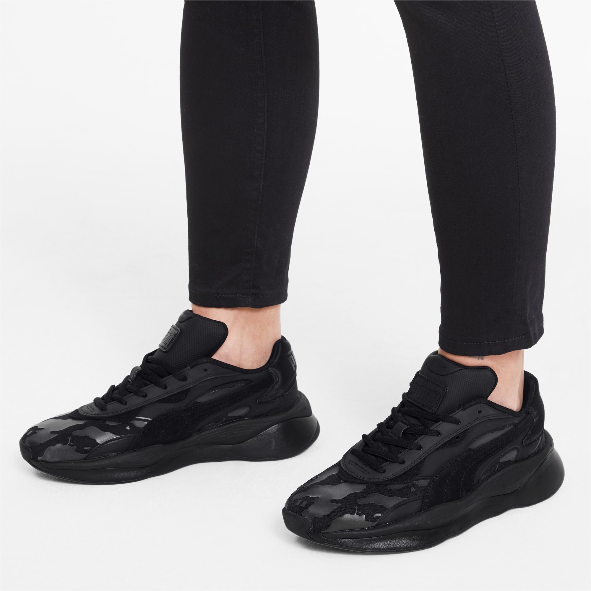 puma pure black shoes