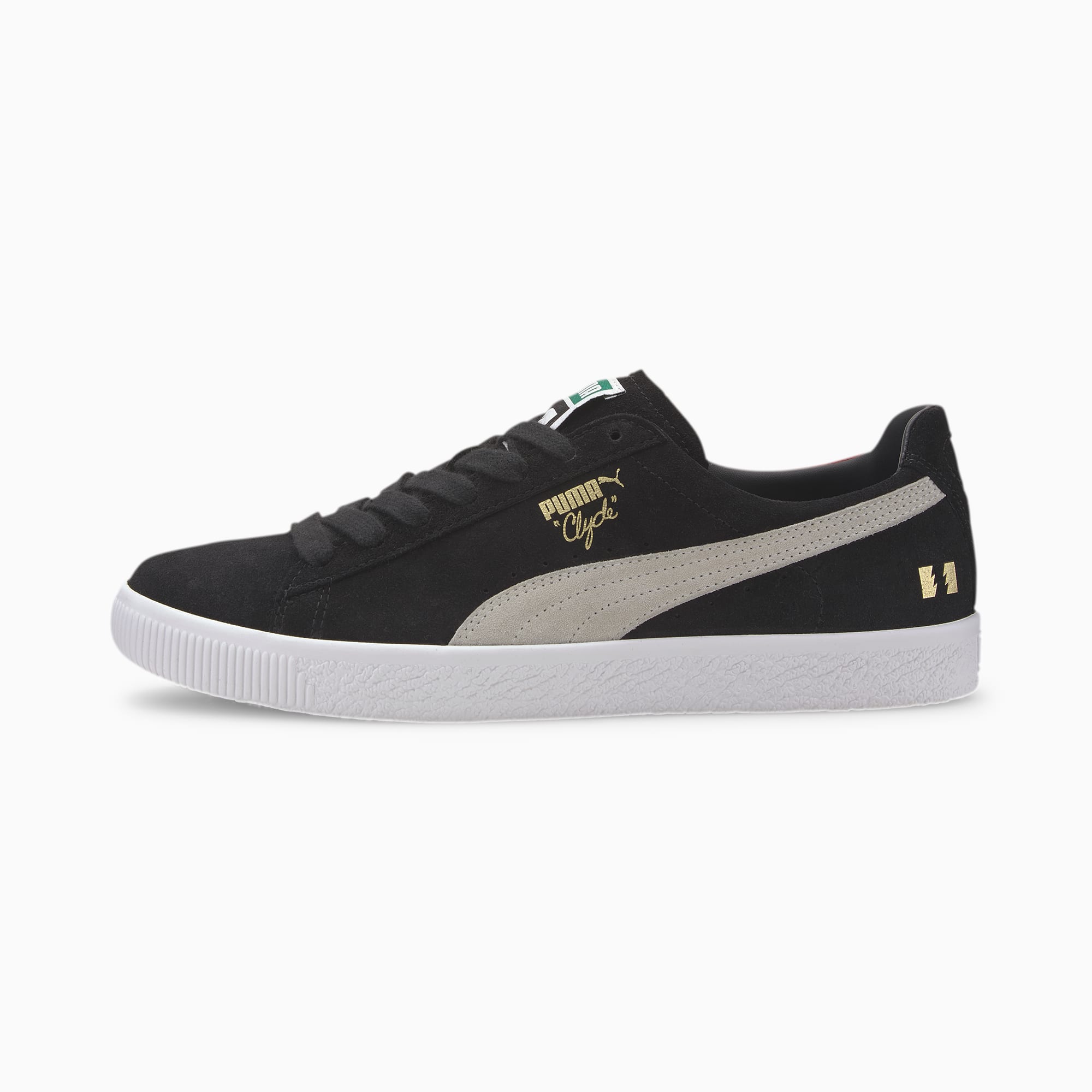Puma clyde white black discount