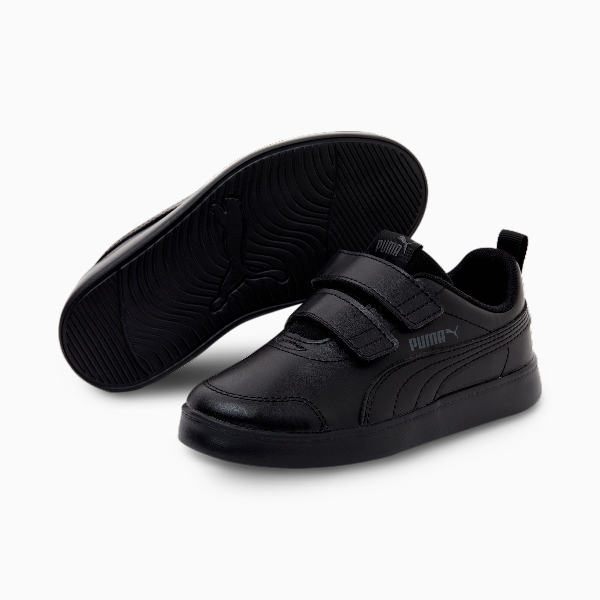 Courtflex V2 Kids\' Trainers | Puma Black-Dark Shadow | PUMA Shop All Puma |  PUMA