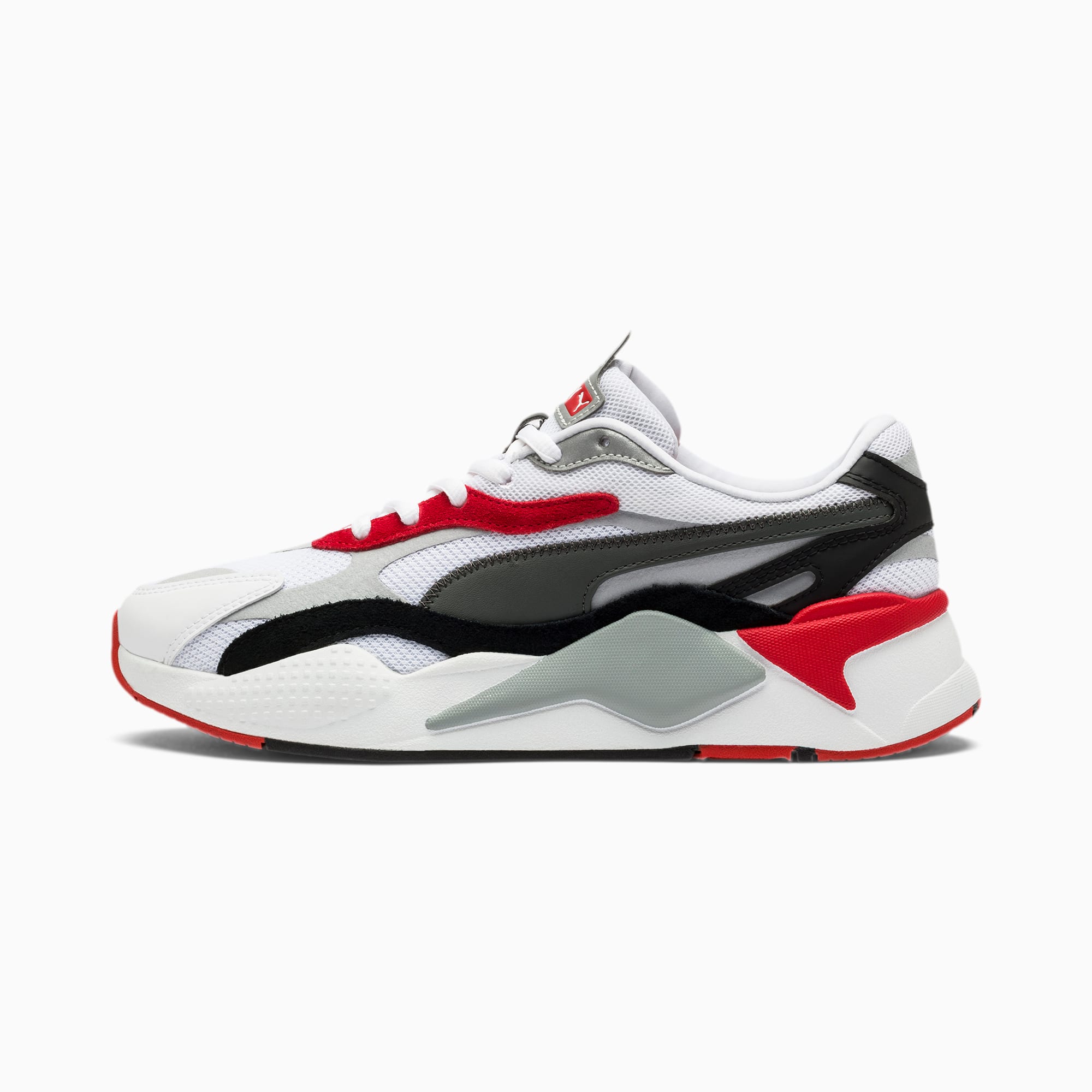 puma white red