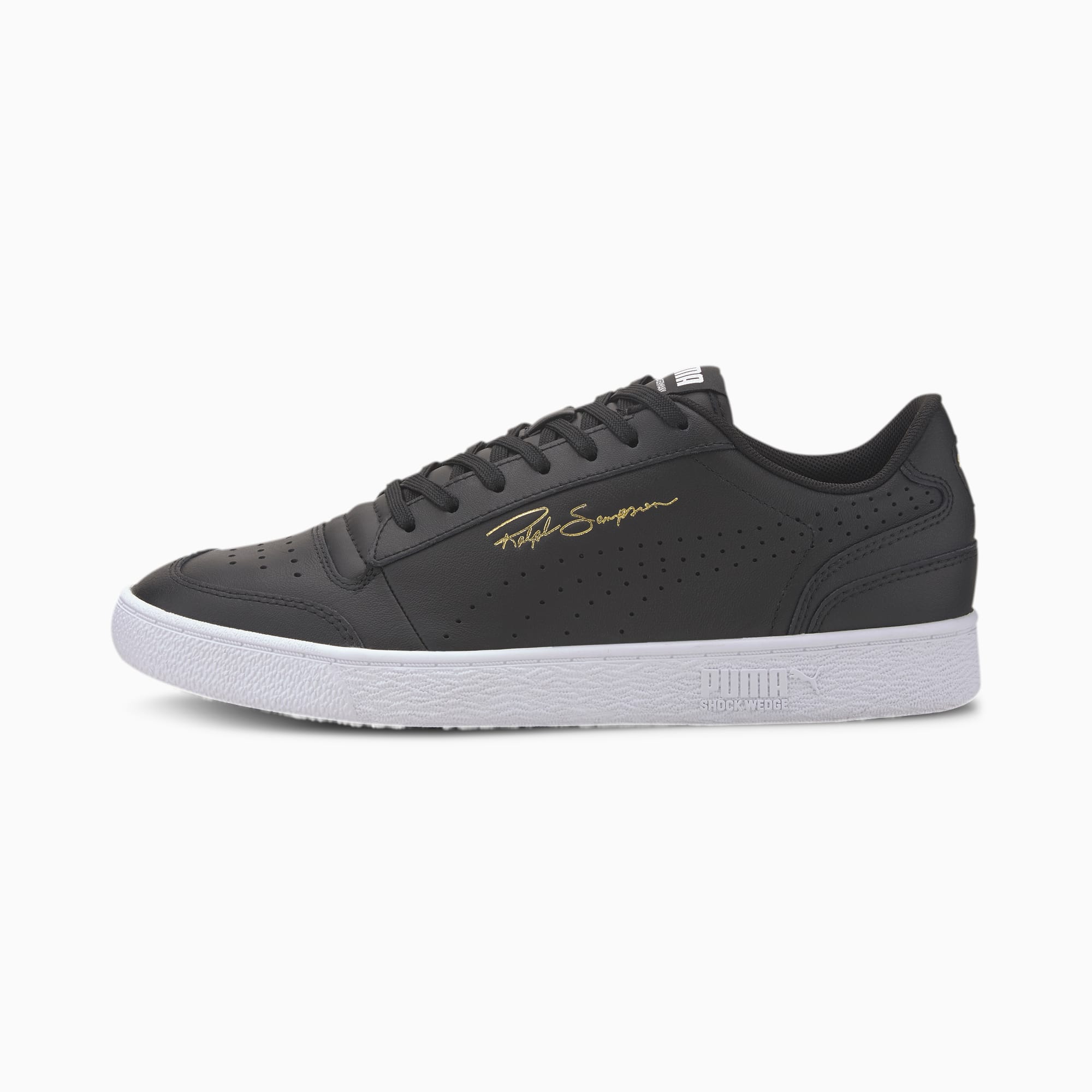 Puma ralph sampson lo trainers in black clearance